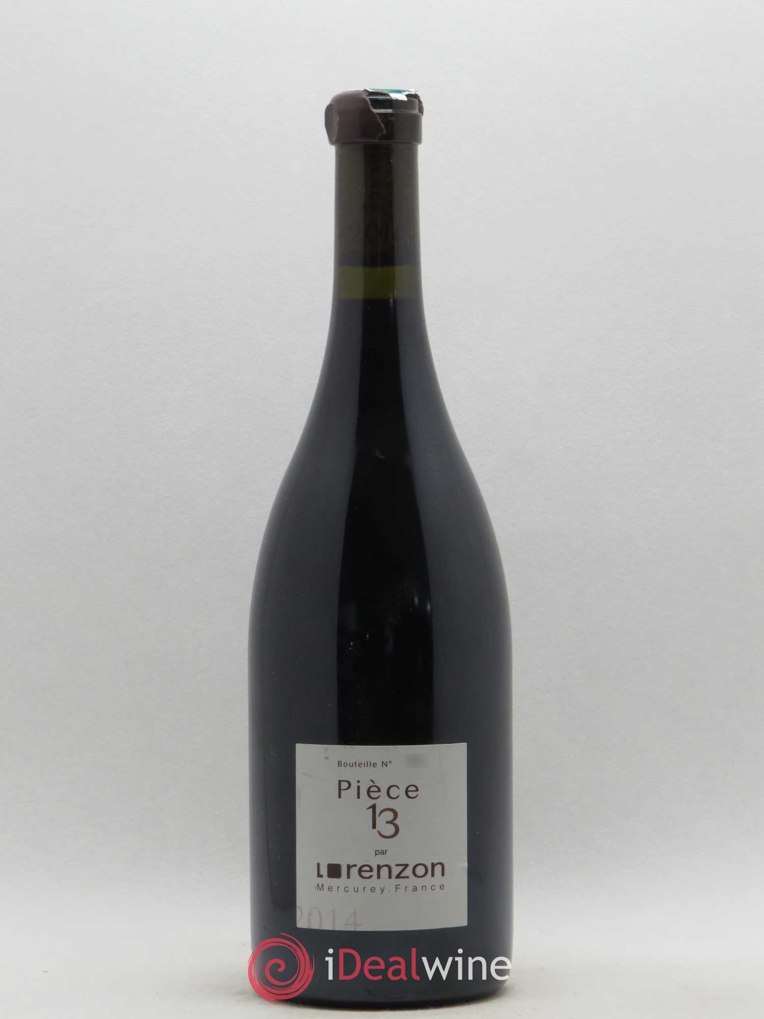 Mercurey La Pièce 13 Bruno Lorenzon (sans prix de réserve) 2014 - Posten von 1 Flasche - 0