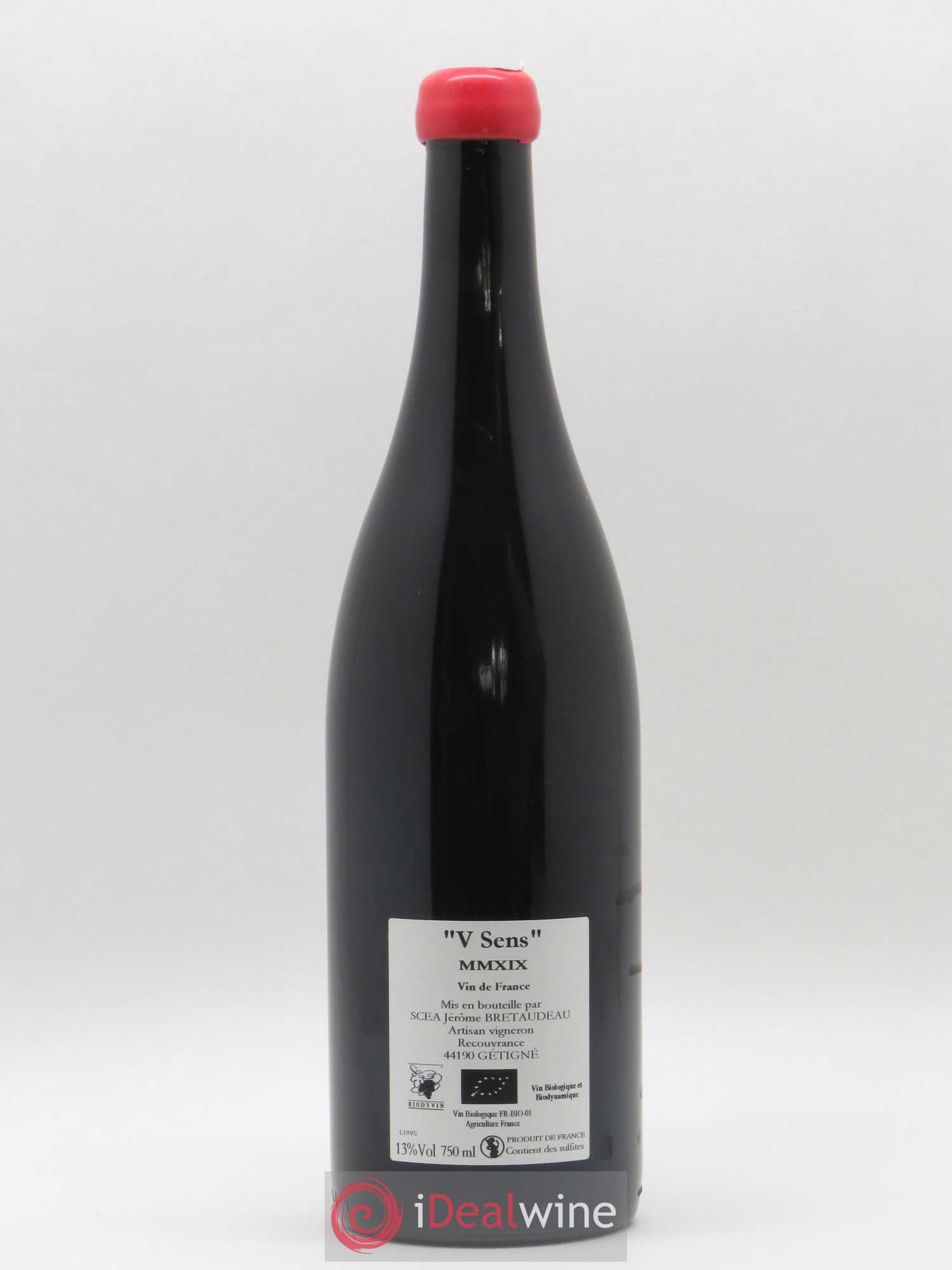 Vin de France V Sens Jérôme Bretaudeau - Domaine de Bellevue 2019 - Lot de 1 bouteille - 1