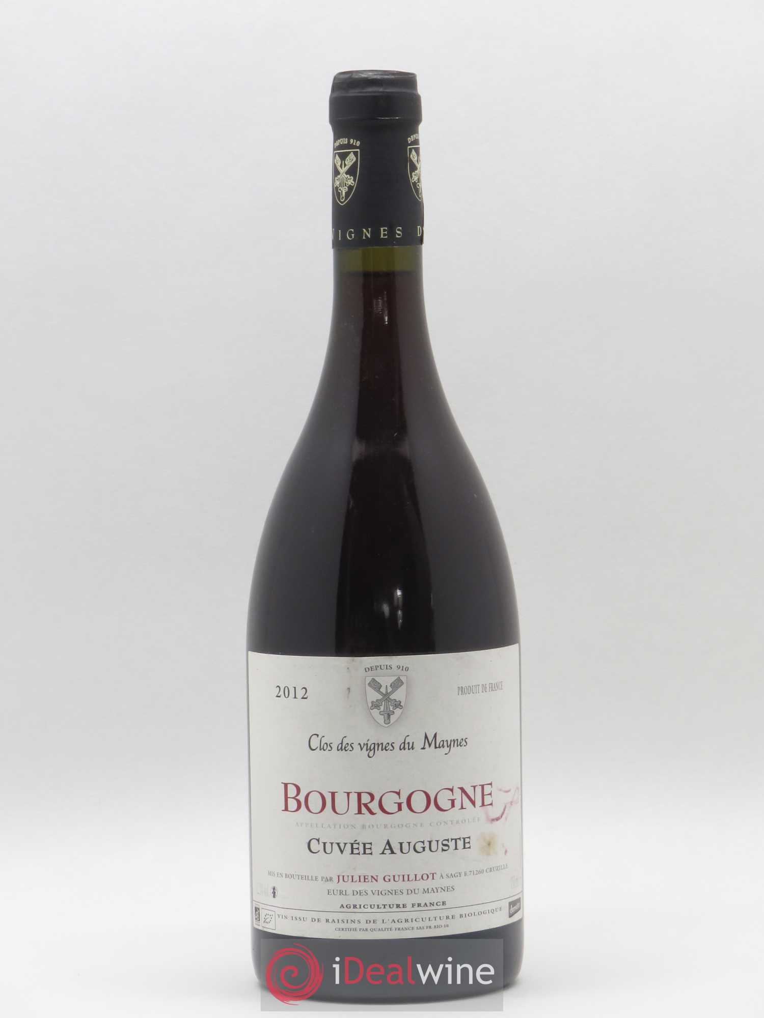 Bourgogne Cuvée Auguste Les Vignes du Maynes 2012 - Lot de 1 bouteille - 0