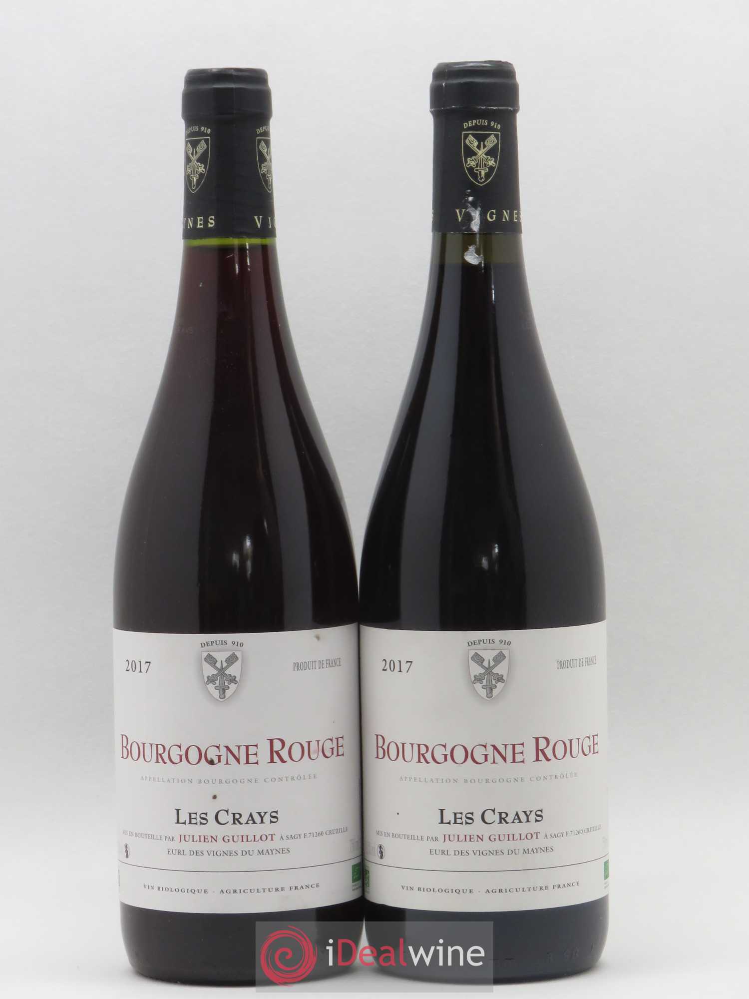 Bourgogne Les Crays Les Vignes du Maynes (sans prix de réserve) 2017 - Lot de 2 bouteilles - 0