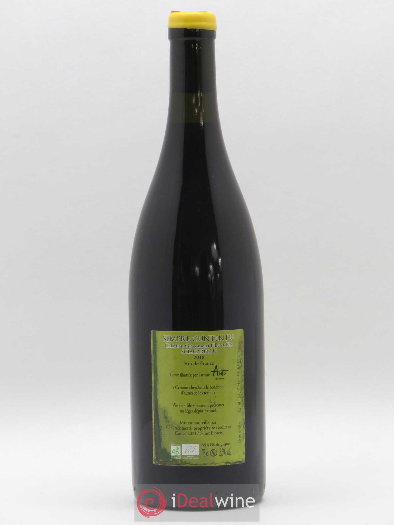 Vin de Corse Sempre Cuntentu Giacometti 2018 - Lot de 1 bouteille - 1