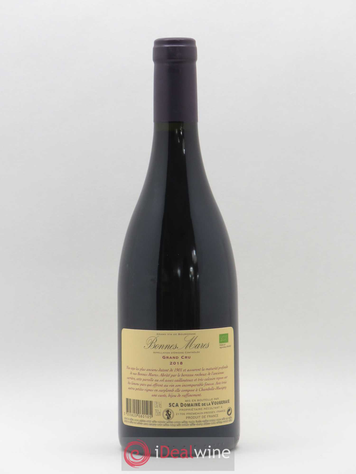 Bonnes-Mares Grand Cru La Vougeraie 2018 - Lot de 1 bouteille - 1
