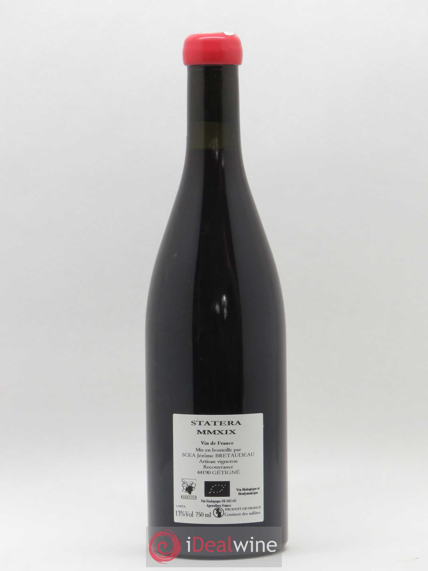 Vin de France Statera Jérôme Bretaudeau - Domaine de Bellevue 2019 - Lot de 1 bouteille - 1