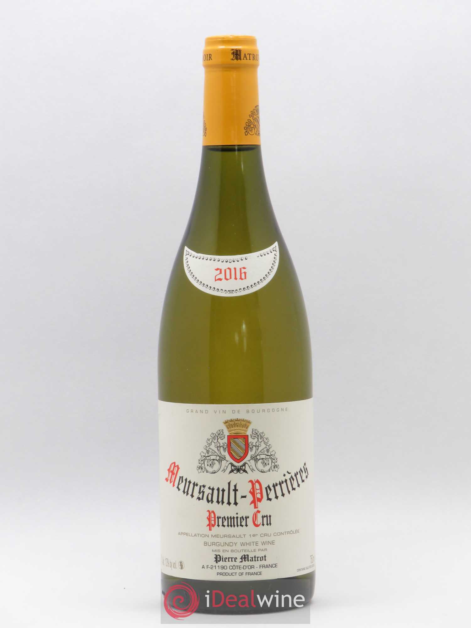 Meursault 1er Cru Perrières Matrot (Domaine) 2016 - Lot de 1 bouteille - 0