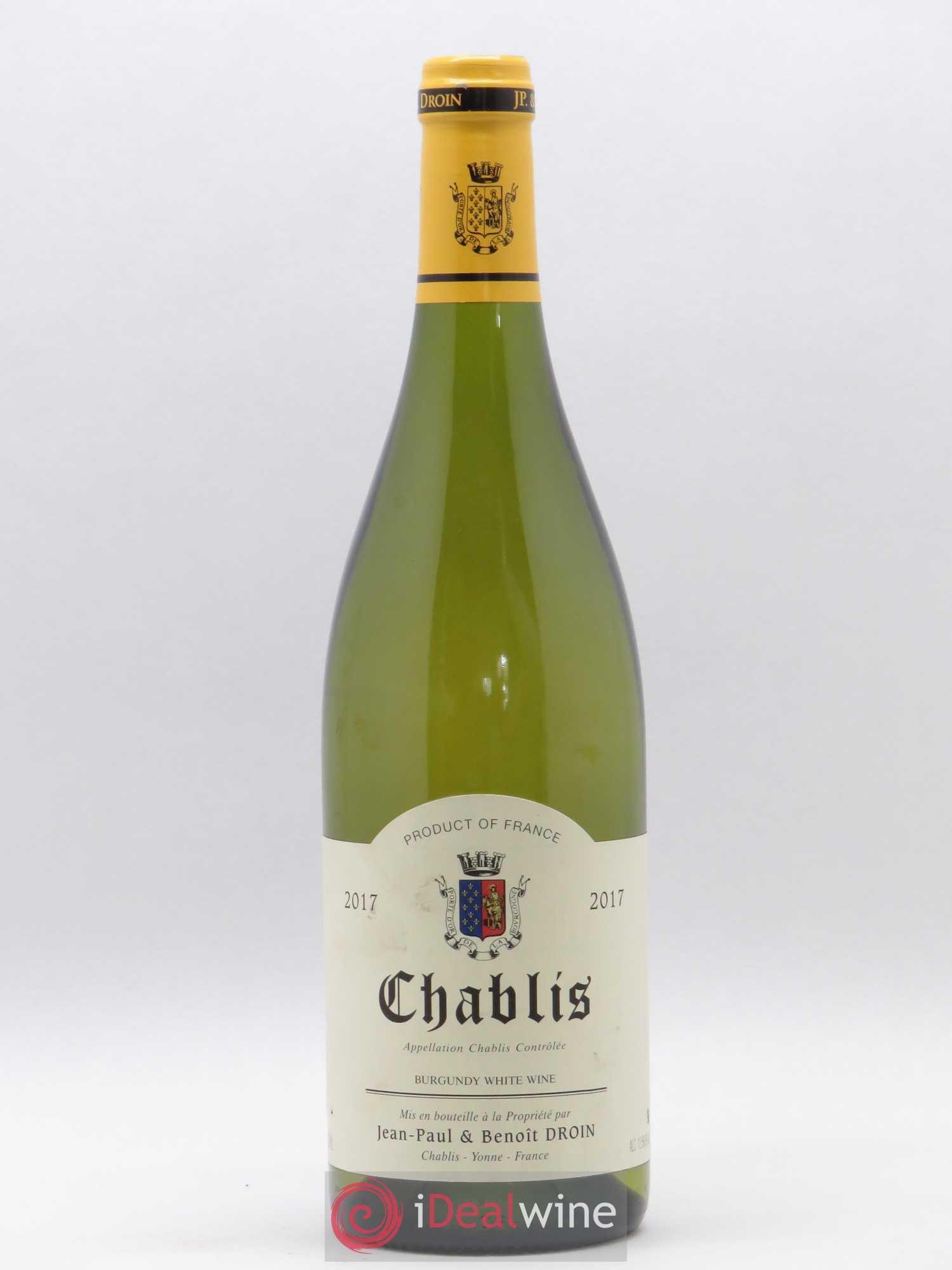 Chablis Jean-Paul & Benoît Droin (Domaine) 2017 - Lot de 1 bouteille - 0