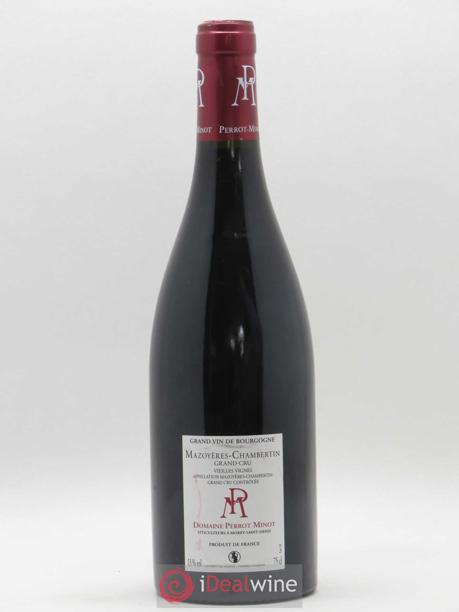 Mazoyères-Chambertin Grand Cru Vieilles Vignes Perrot-Minot 2018 - Lot de 1 bouteille - 1