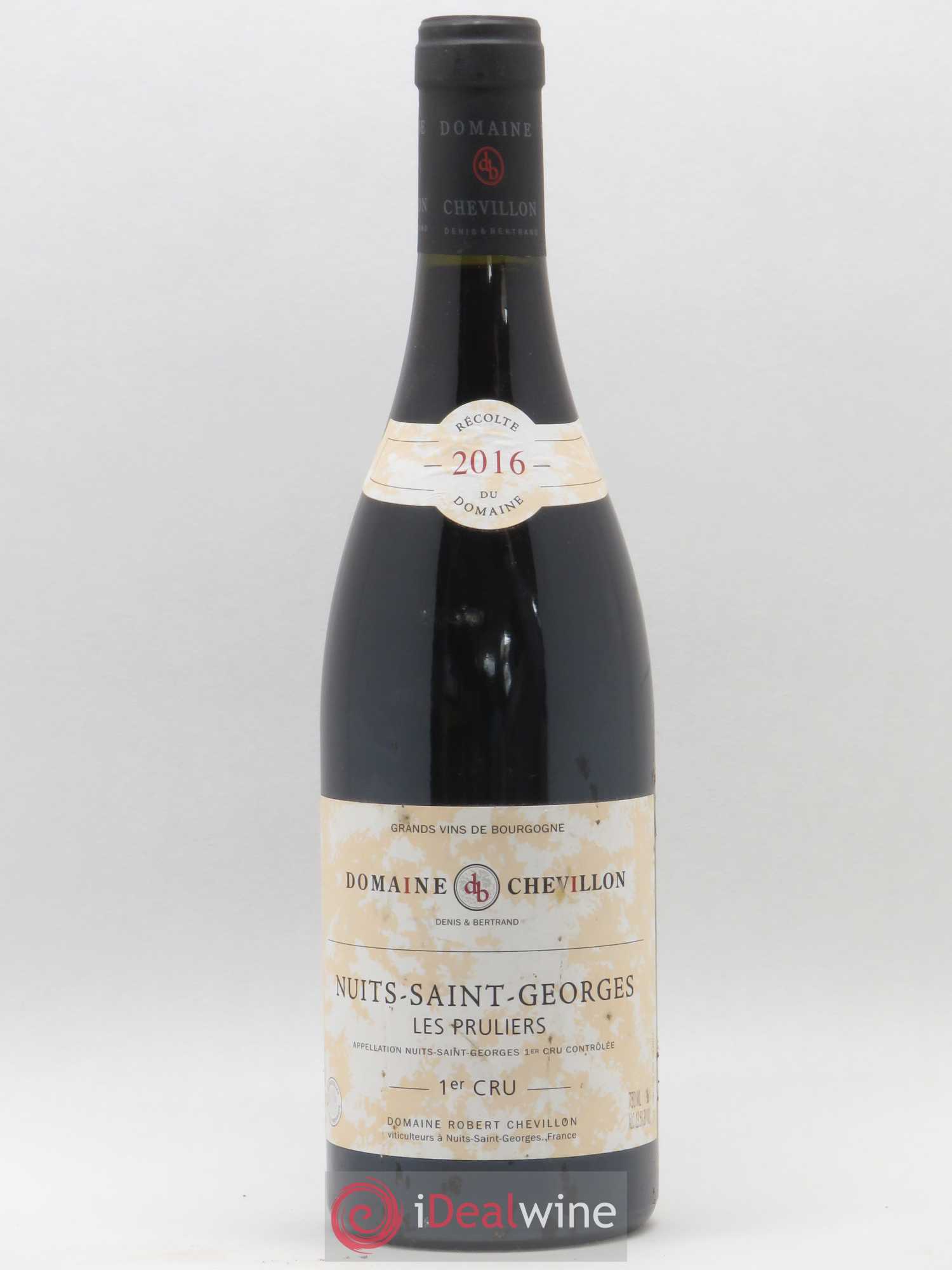 Nuits-Saint-Georges 1er Cru Les Pruliers Robert Chevillon 2016 - Lot de 1 bouteille - 0