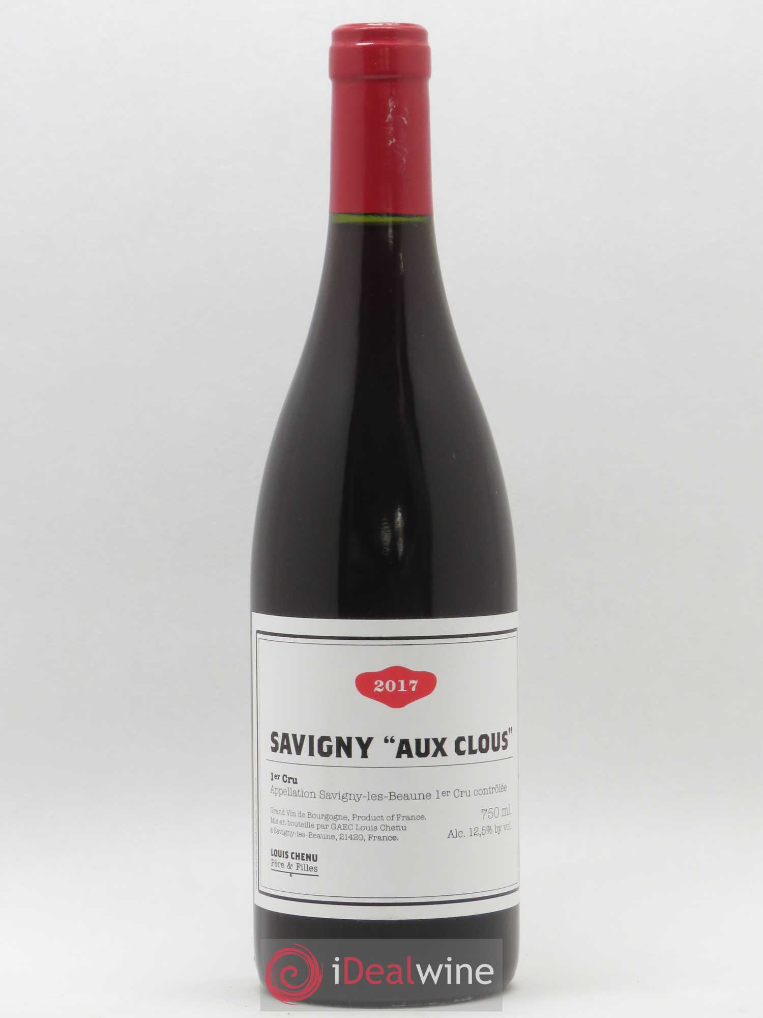 Savigny-lès-Beaune 1er Cru Aux Clous Louis Chenu et Filles 2017 - Posten von 1 Flasche - 0