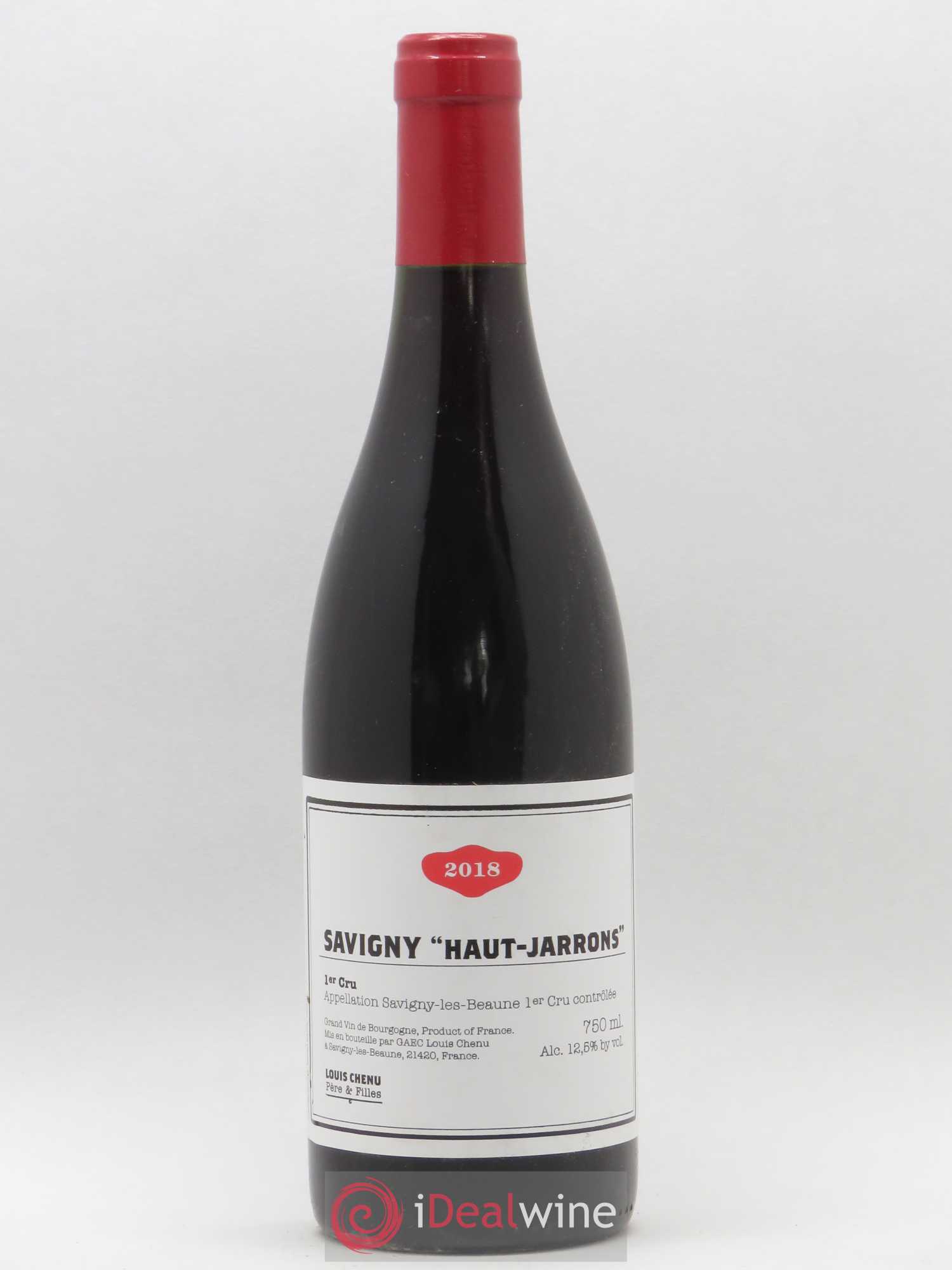 Savigny-lès-Beaune 1er Cru Haut Jarrons Louis Chenu et Filles 2018 - Posten von 1 Flasche - 0