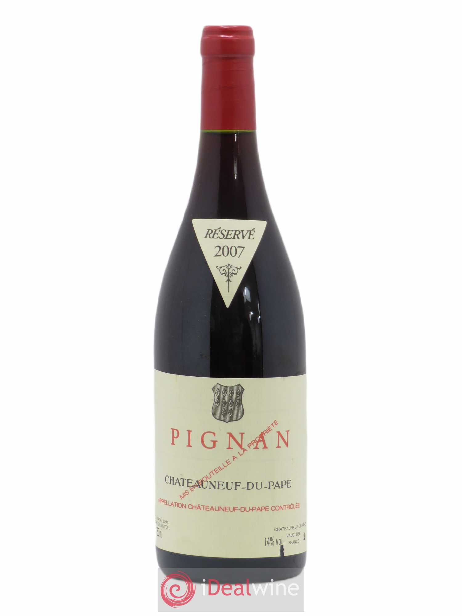 Châteauneuf-du-Pape Domaine de Pignan 2007 - Lot de 1 bouteille - 0