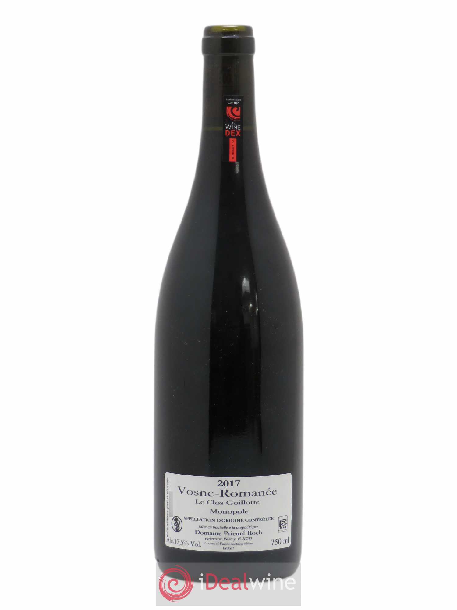 Vosne-Romanée Le Clos Goillotte Prieuré Roch 2017 - Lot de 1 bouteille - 1