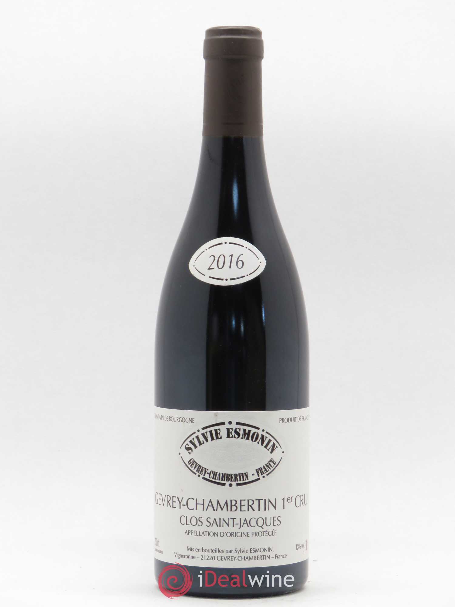 Gevrey-Chambertin 1er Cru Clos Saint Jacques Sylvie Esmonin 2016 - Lot de 1 bouteille - 0