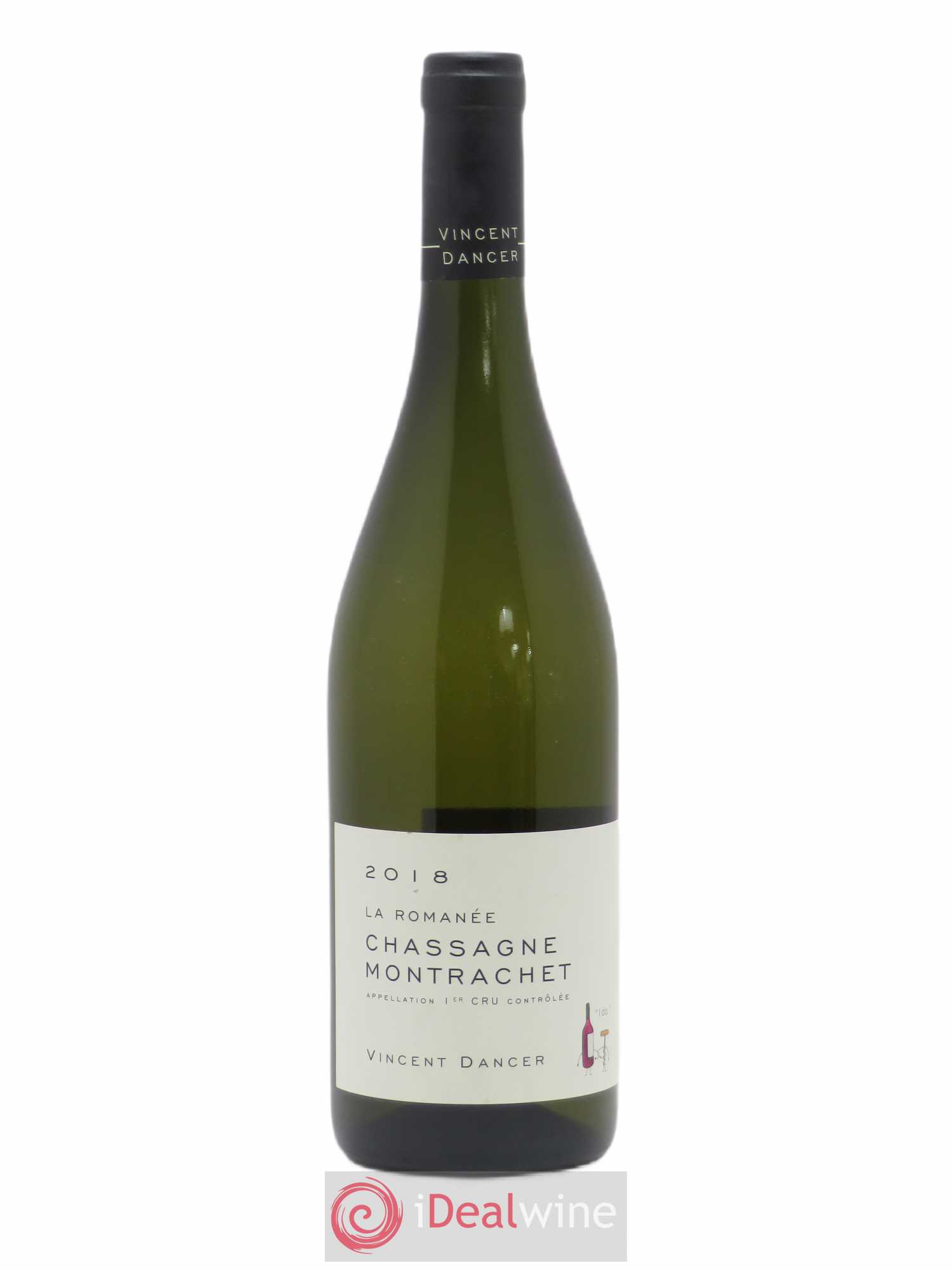 Chassagne-Montrachet 1er Cru La Romanée Vincent Dancer 2018 - Lot de 1 bouteille - 0
