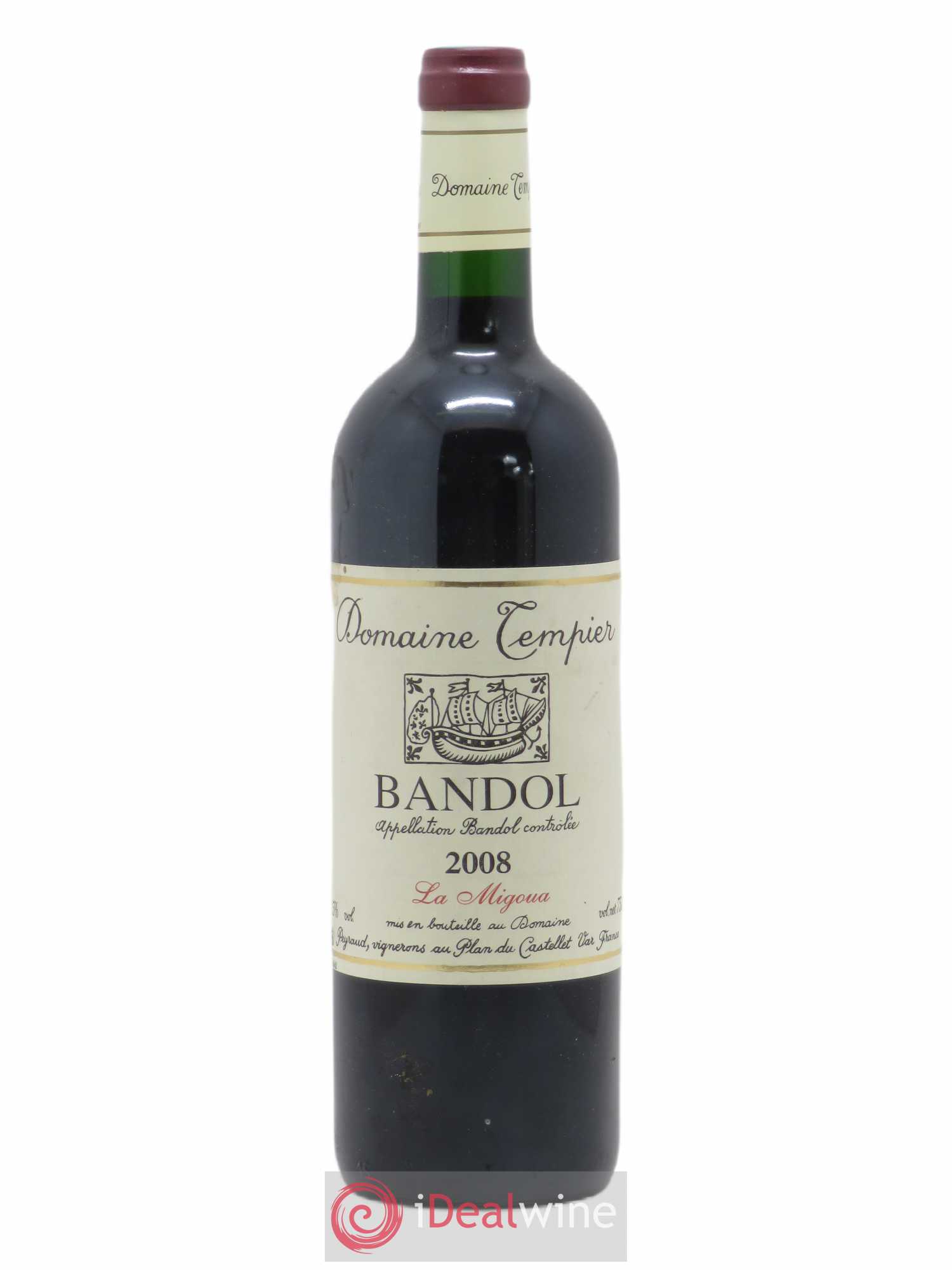 Bandol Domaine Tempier Cuvée La Migoua Famille Peyraud 2008 - Lot de 1 bouteille - 0