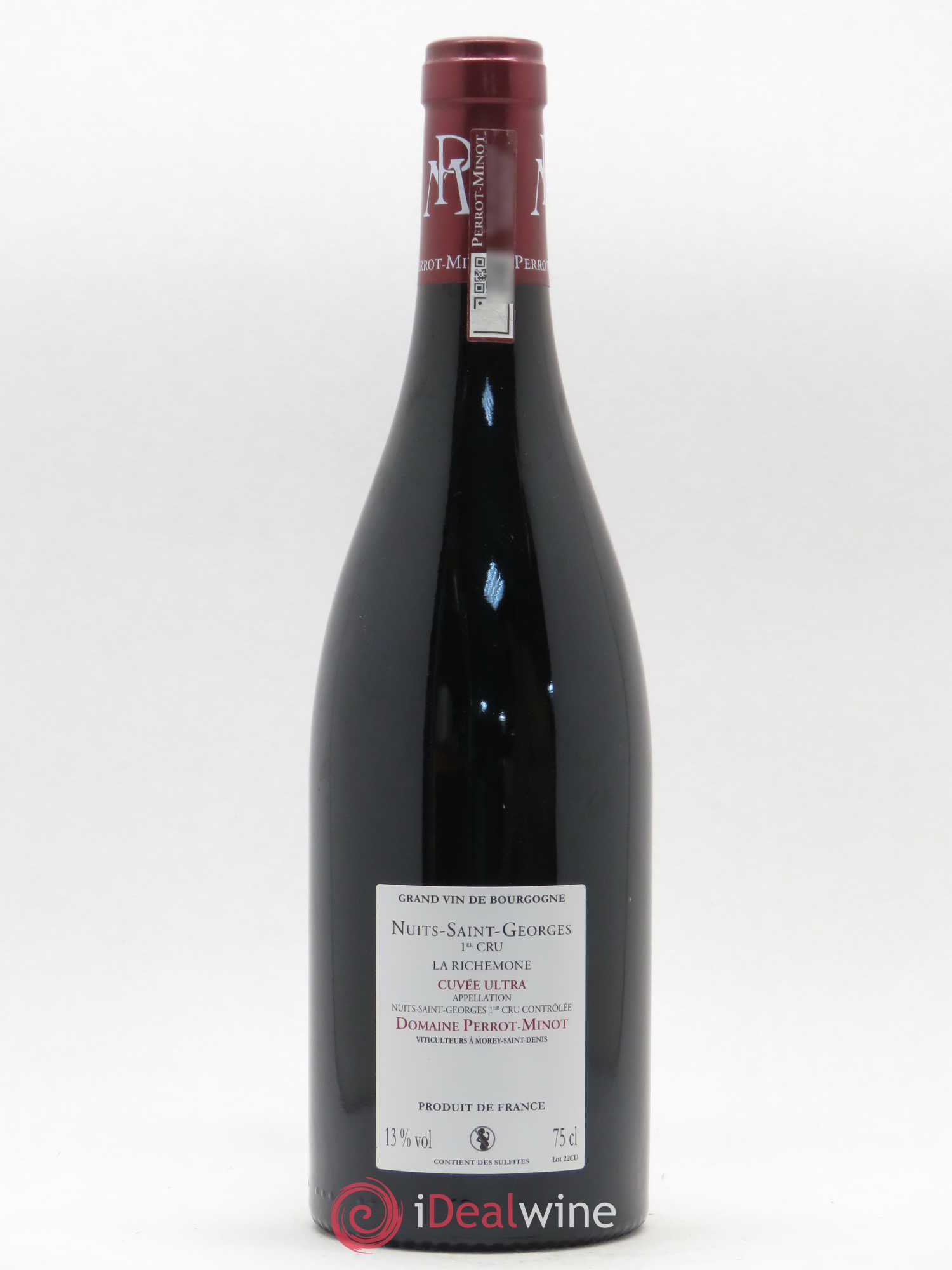 Nuits-Saint-Georges 1er Cru La Richemone Cuvée Ultra Vieilles Vignes Perrot-Minot 2016 - Lot de 1 bouteille - 1