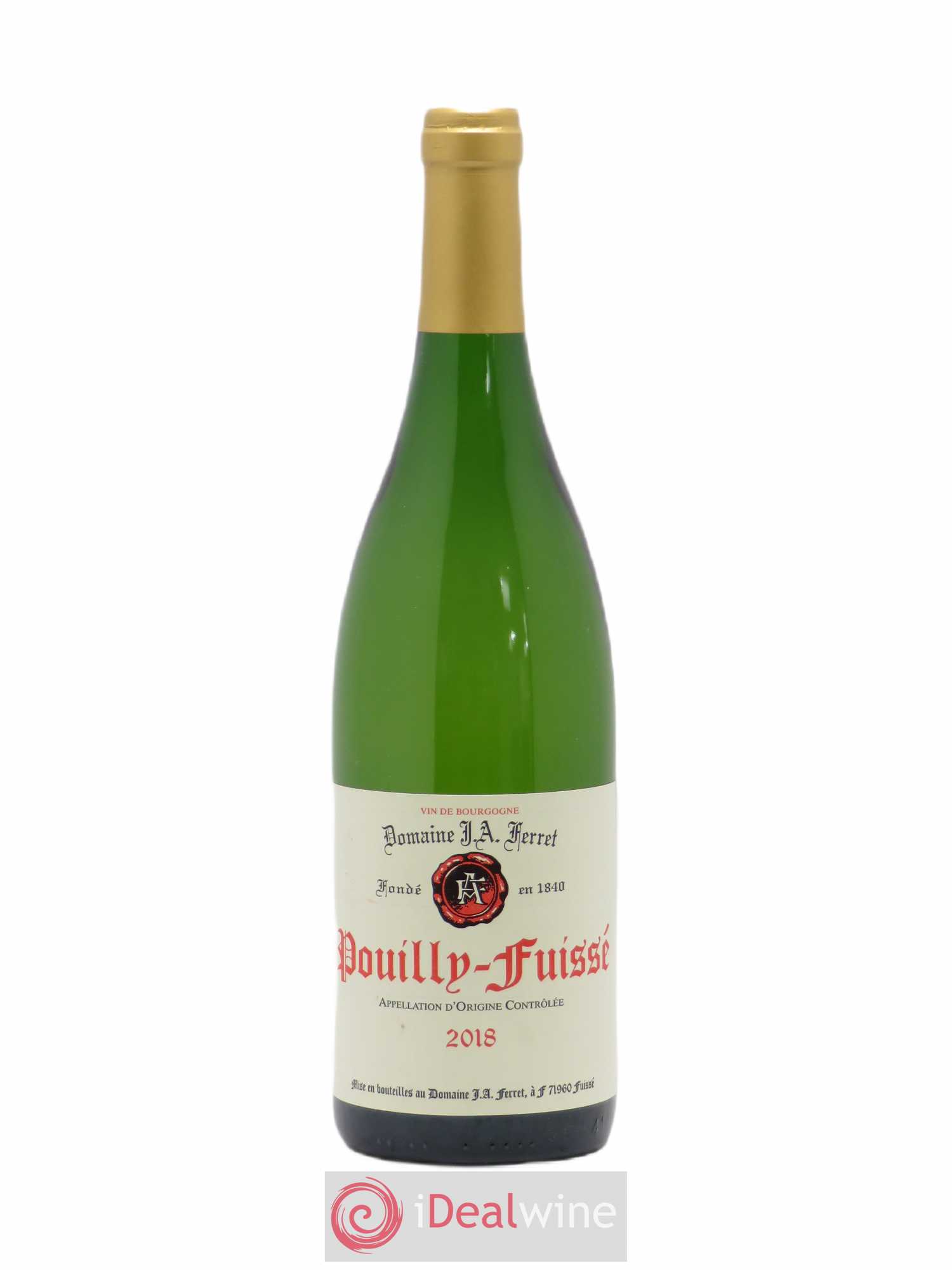 Pouilly-Fuissé J.A. Ferret (Domaine) 2018 - Lot de 1 bouteille - 0