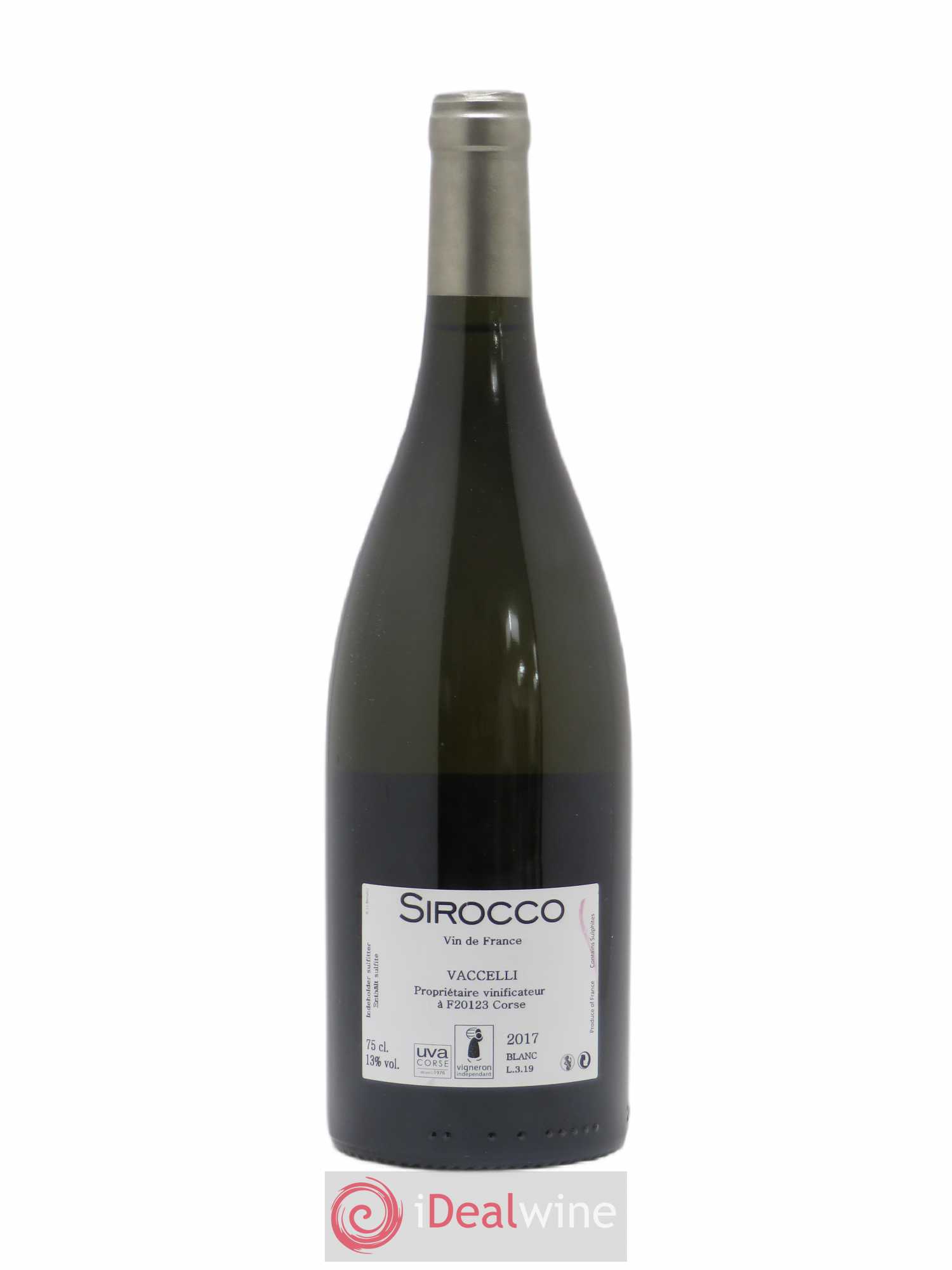 Vin de France Sirocco Domaine Vaccelli 2017 - Lot de 1 bouteille - 1
