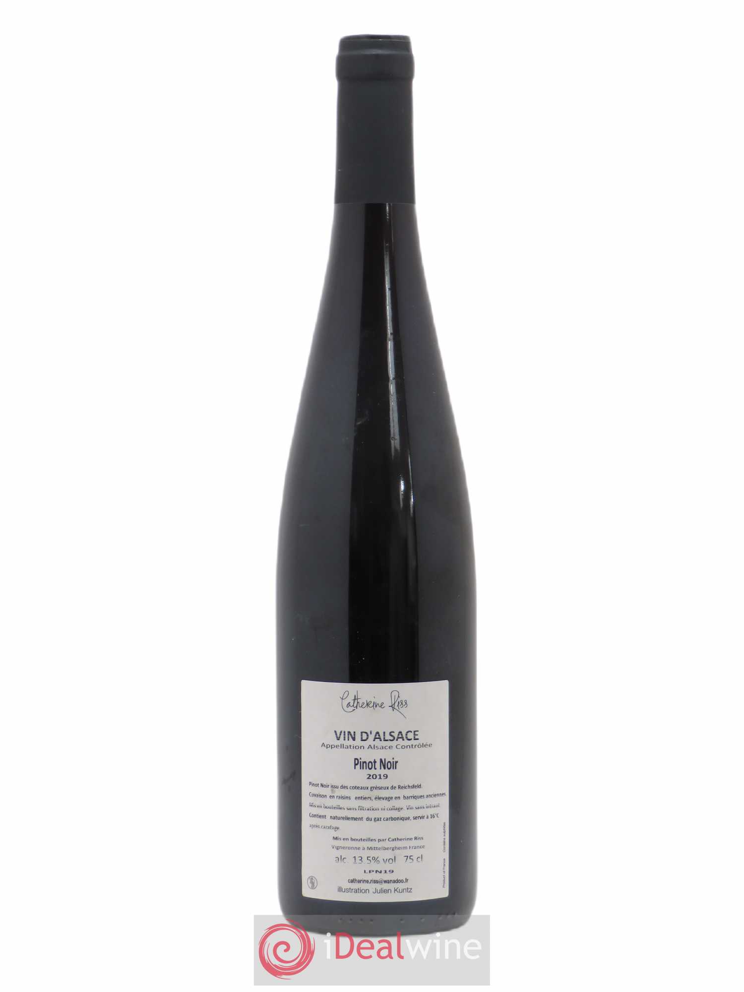 Pinot Noir Empreinte Catherine Riss 2019 - Lot of 1 bottle - 1