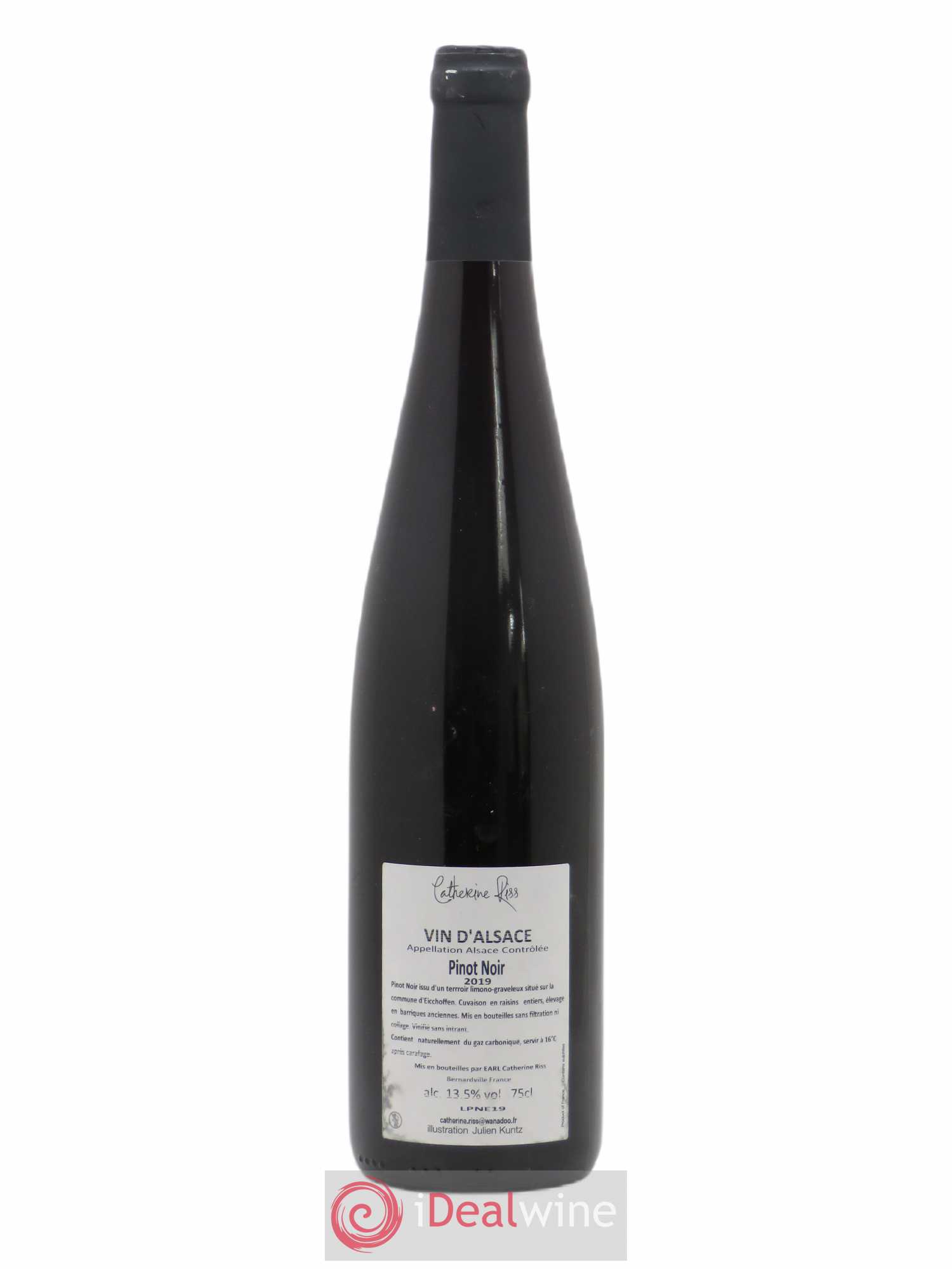 Pinot Noir Libre Comme l'Air Catherine Riss 2019 - Lot de 1 bouteille - 1