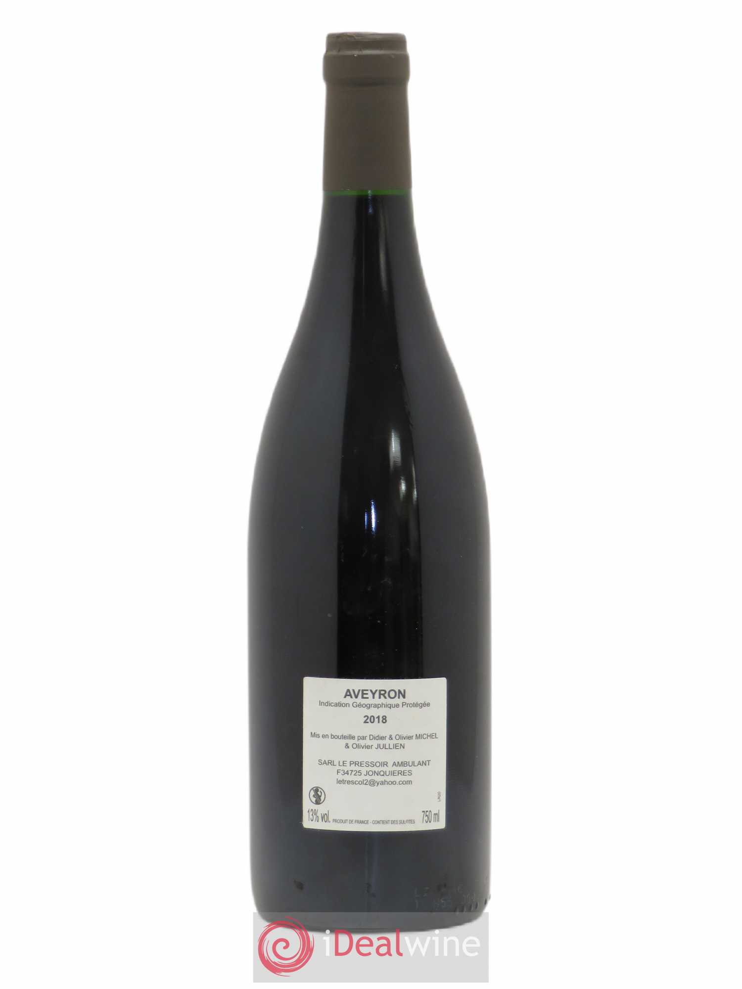 Aveyron Mas Jullien Le Trescol Olivier Jullien 2018 - Lot de 1 bouteille - 1