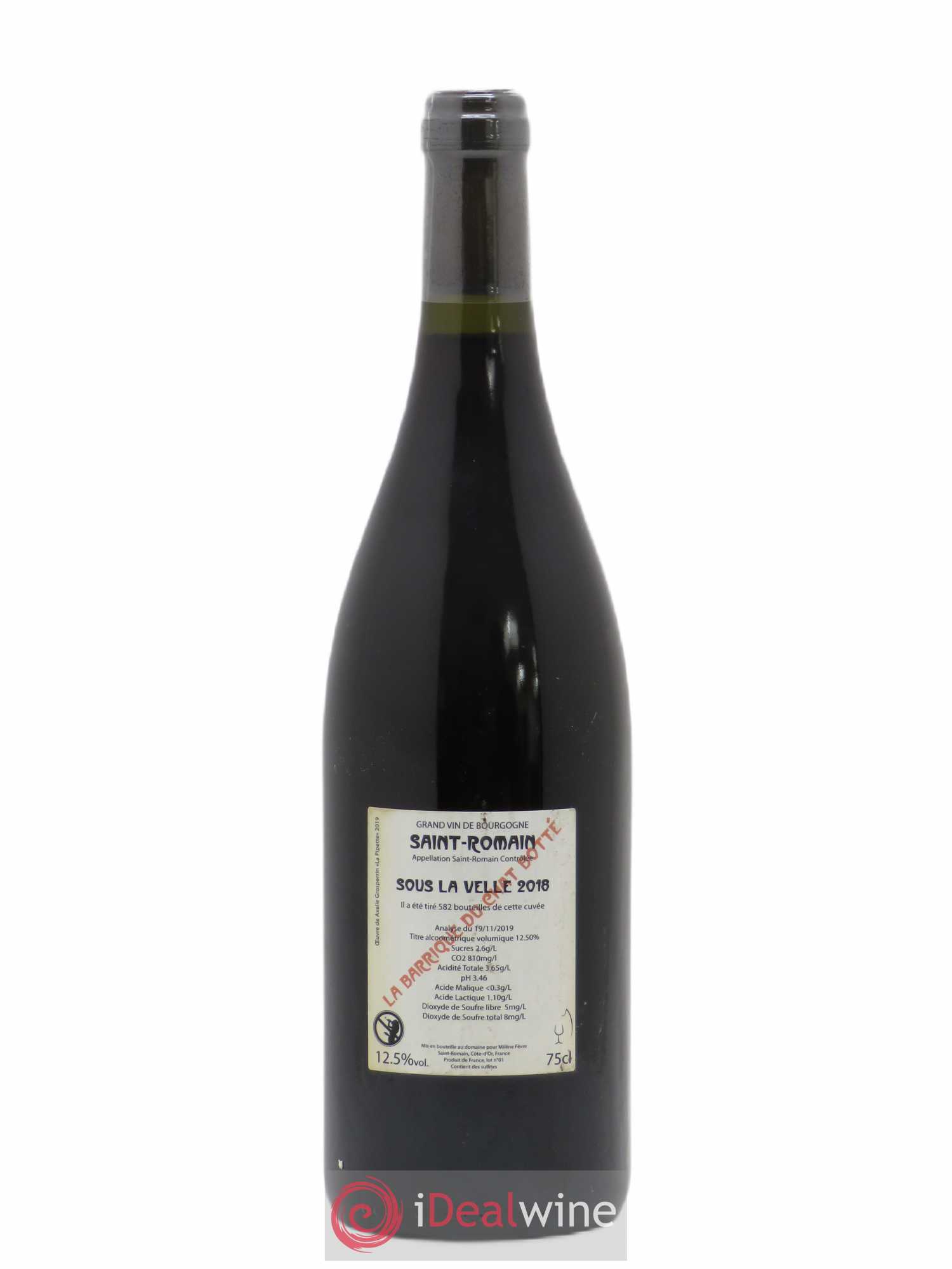 Saint-Romain Sous La Velle Barrique du Chat Botté (sans prix de réserve) 2018 - Lot de 1 bouteille - 1
