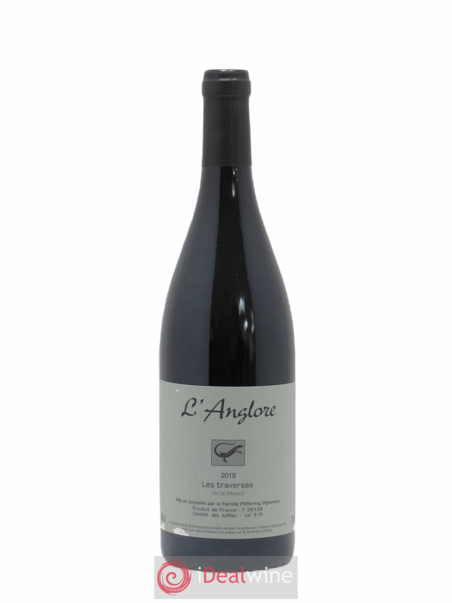 Vin de France Les Traverses L'Anglore 2019 - Lot de 1 bouteille - 0