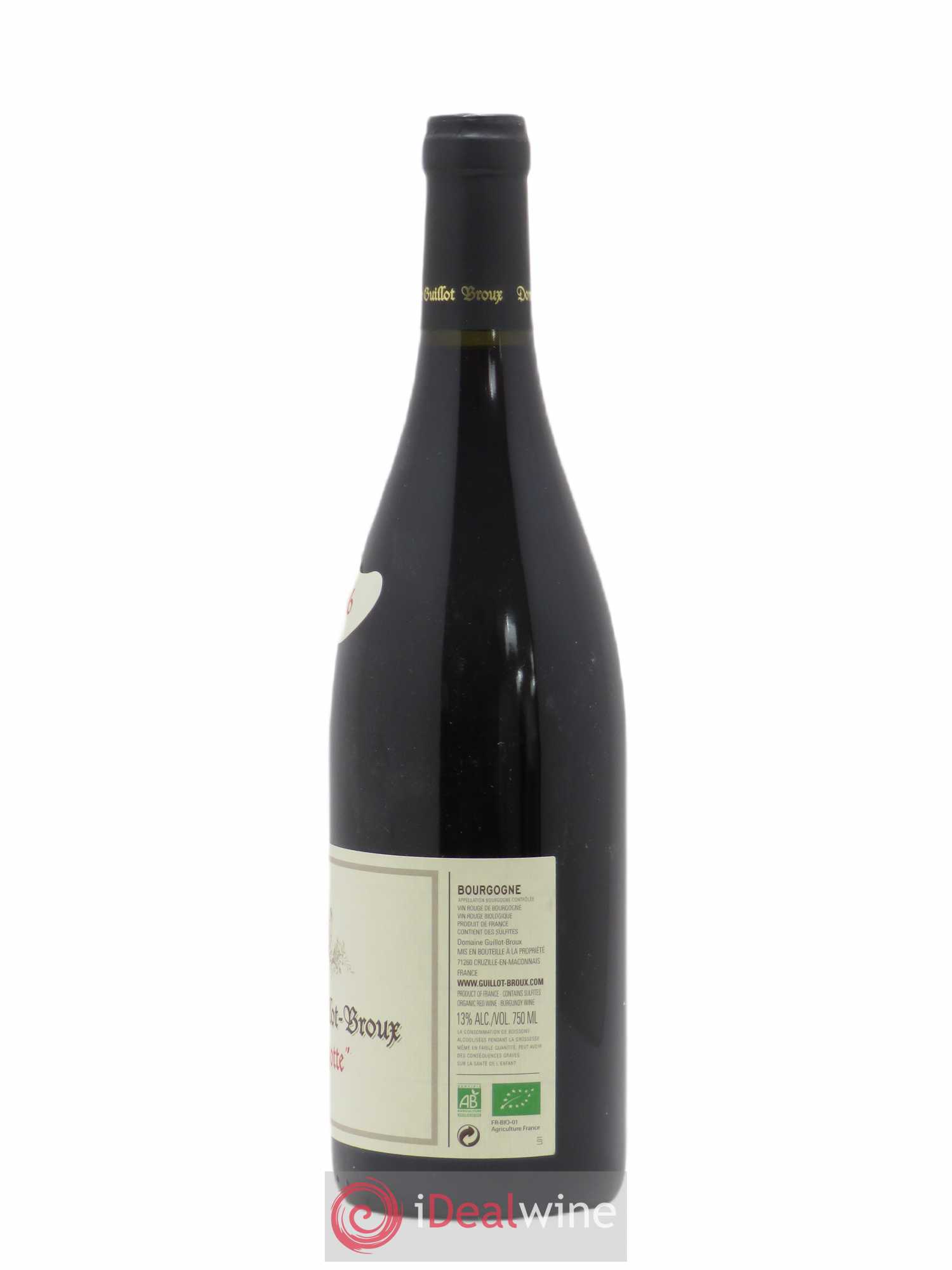 Bourgogne La Myotte Guillot-Broux (Domaine) 2016 - Posten von 1 Flasche - 1