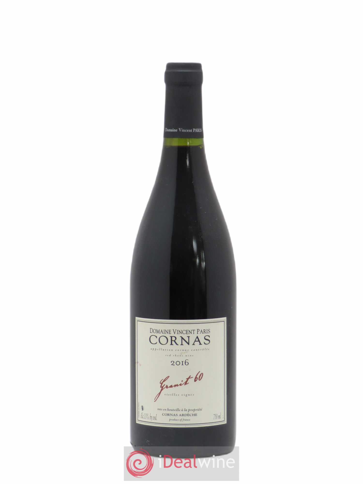 Cornas Granit 60 Vieilles Vignes Vincent Paris 2016 - Lot de 1 bouteille - 0
