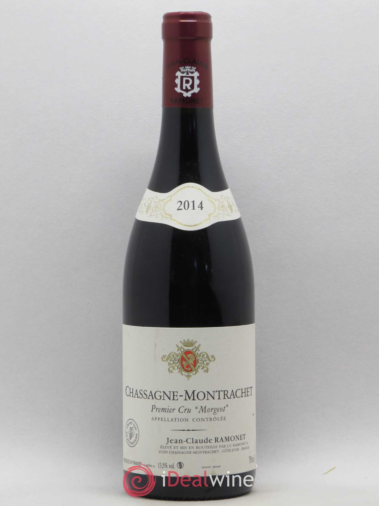 Chassagne-Montrachet 1er Cru Morgeot Domaine Ramonet (sans prix de réserve) 2014 - Lot de 1 bouteille - 0
