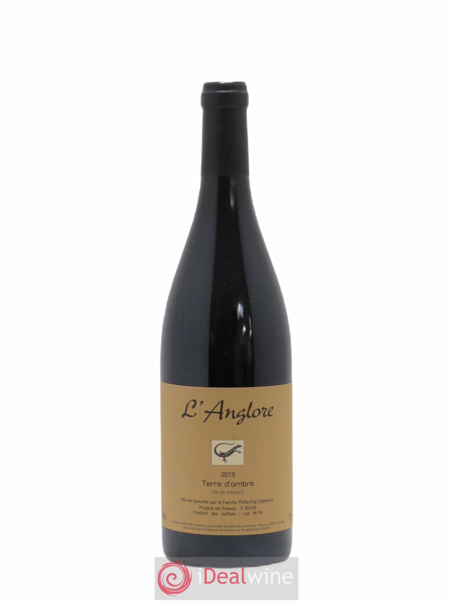 Vin de France Terre d'Ombre L'Anglore 2019 - Lot de 1 bouteille - 0