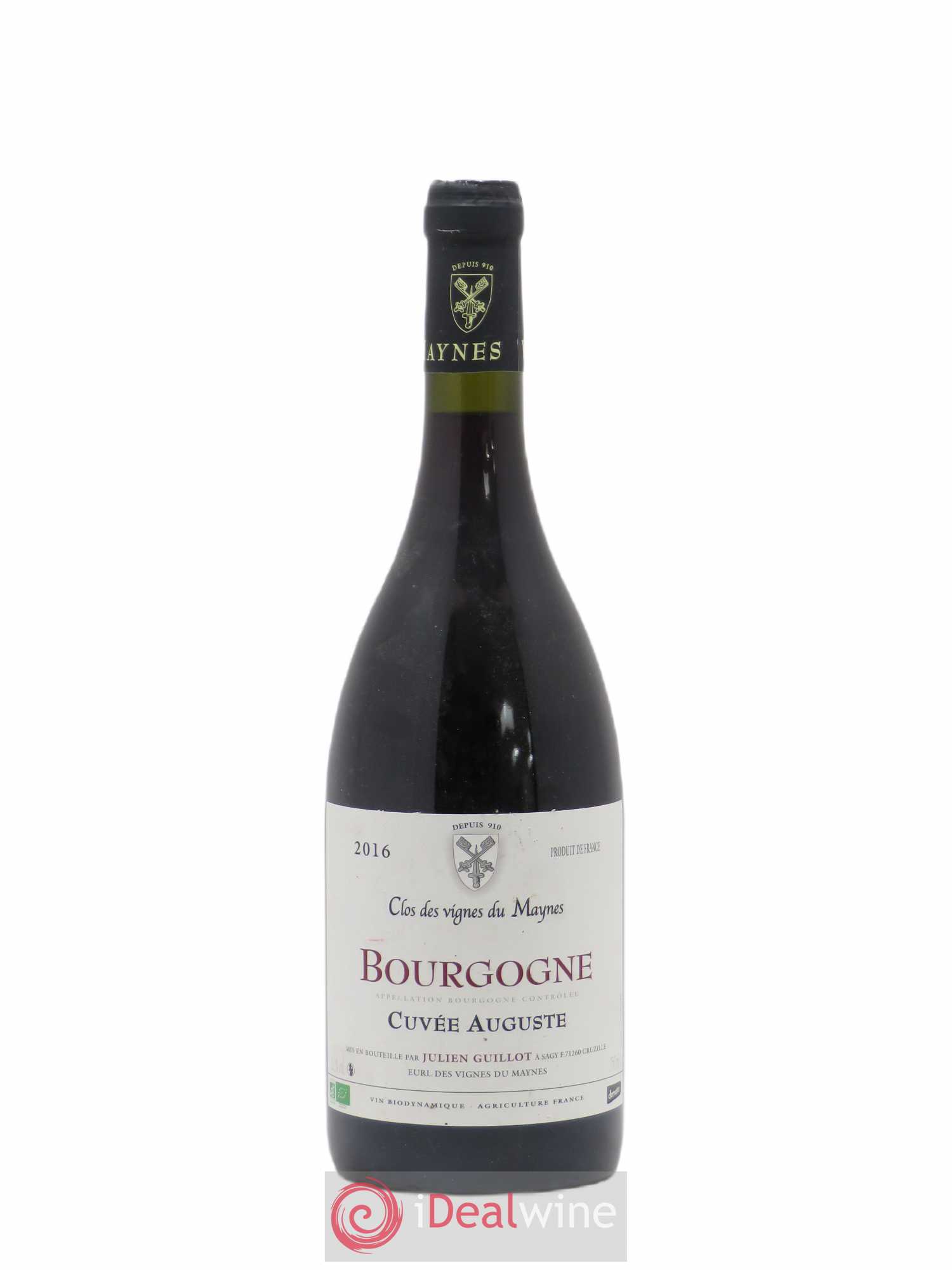 Bourgogne Cuvée Auguste Les Vignes du Maynes 2016 - Lot de 1 bouteille - 0