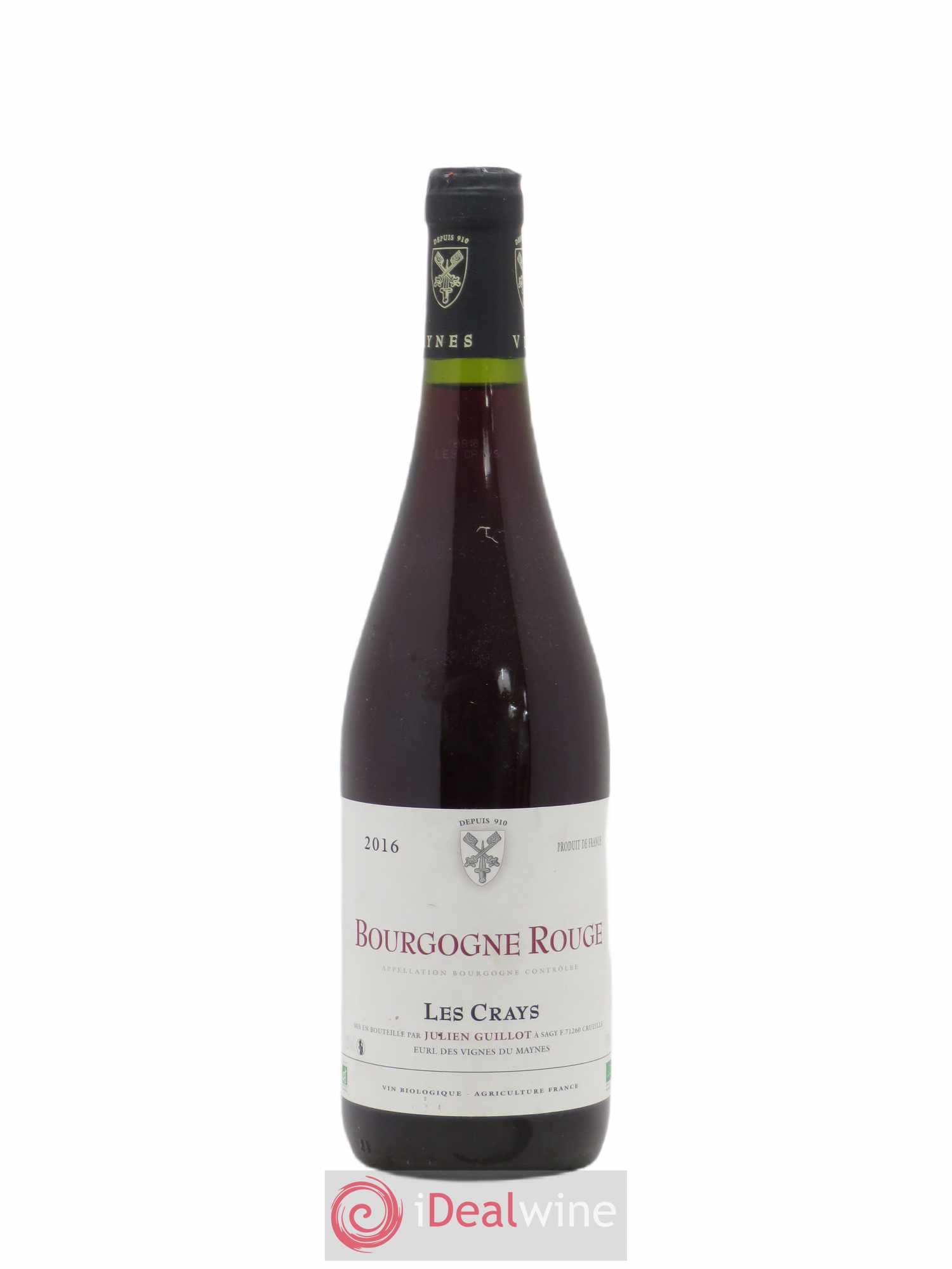 Bourgogne Les Crays Les Vignes du Maynes 2016 - Lot de 1 bouteille - 0