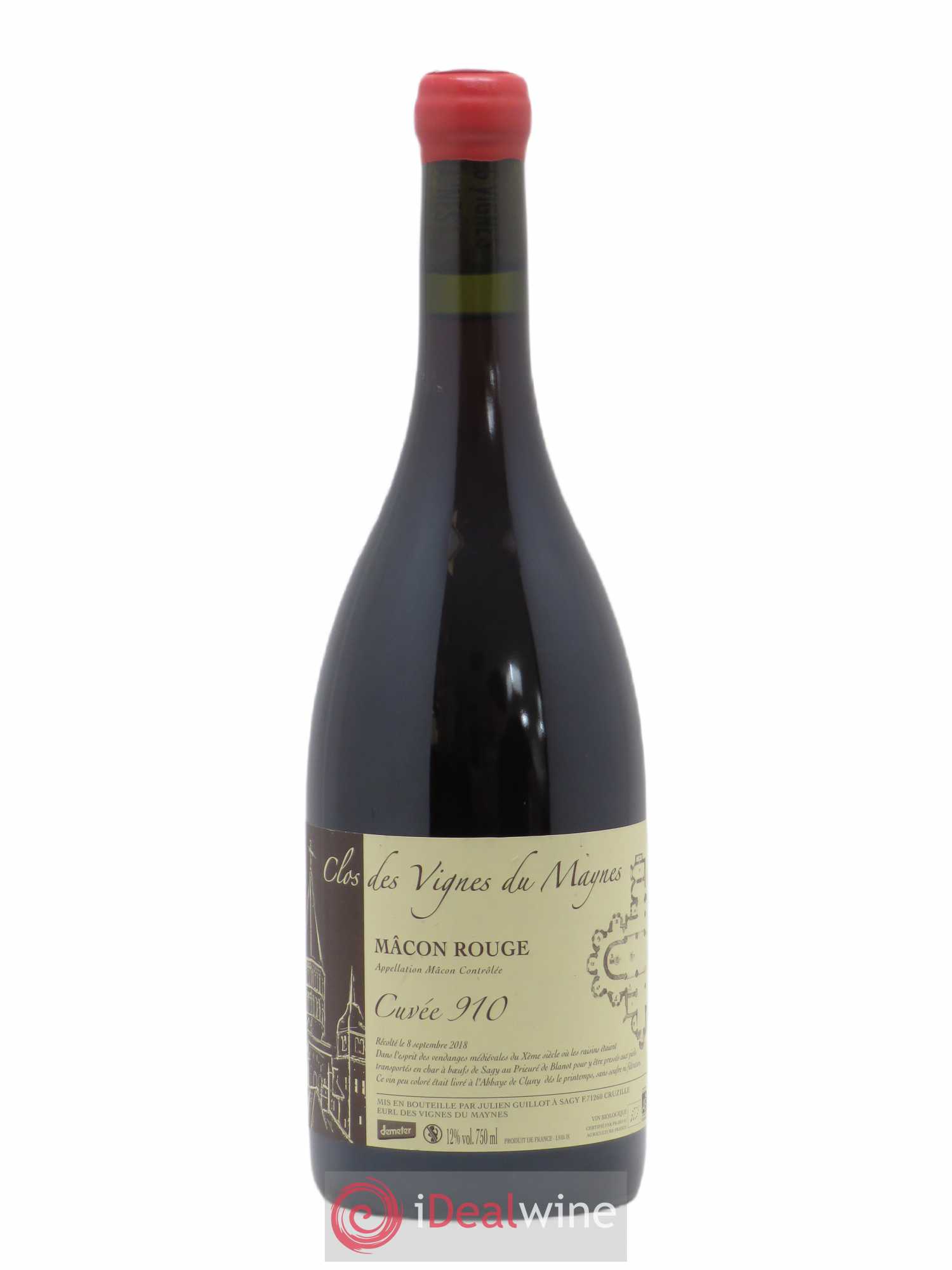 Mâcon Cuvée 910 Les Vignes du Maynes 2018 - Lot de 1 bouteille - 0