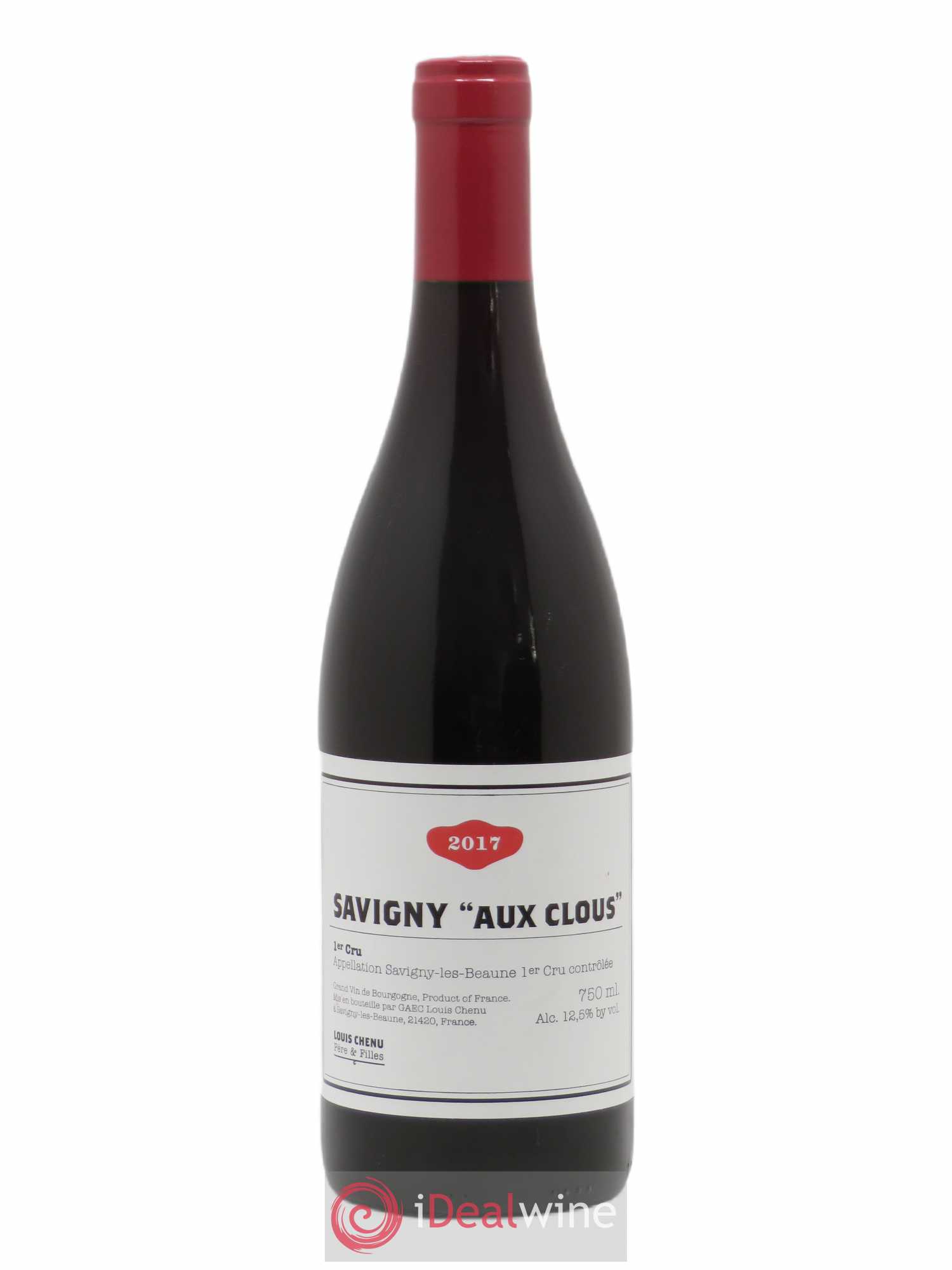 Savigny-lès-Beaune 1er Cru Aux Clous Louis Chenu et Filles 2017 - Posten von 1 Flasche - 0