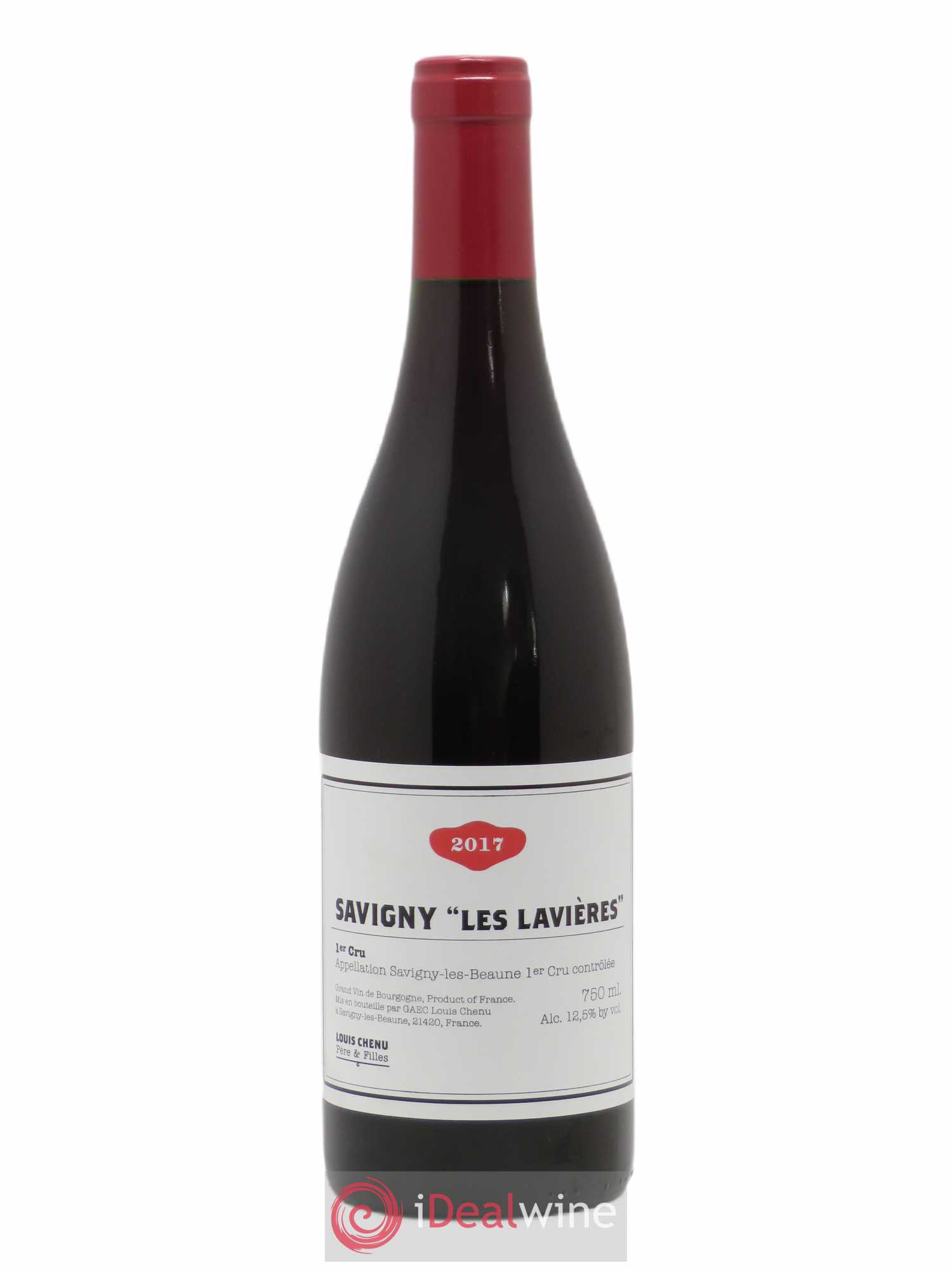 Savigny-lès-Beaune 1er Cru Les Lavières Louis Chenu et Filles 2017 - Posten von 1 Flasche - 0