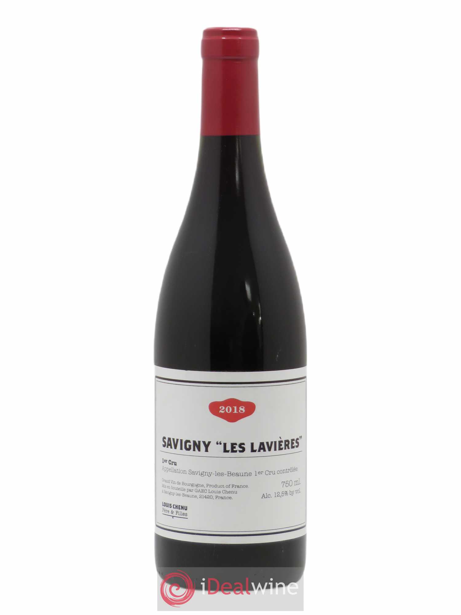 Savigny-lès-Beaune 1er Cru Les Lavières Louis Chenu et Filles (sans prix de réserve) 2018 - Posten von 1 Flasche - 0