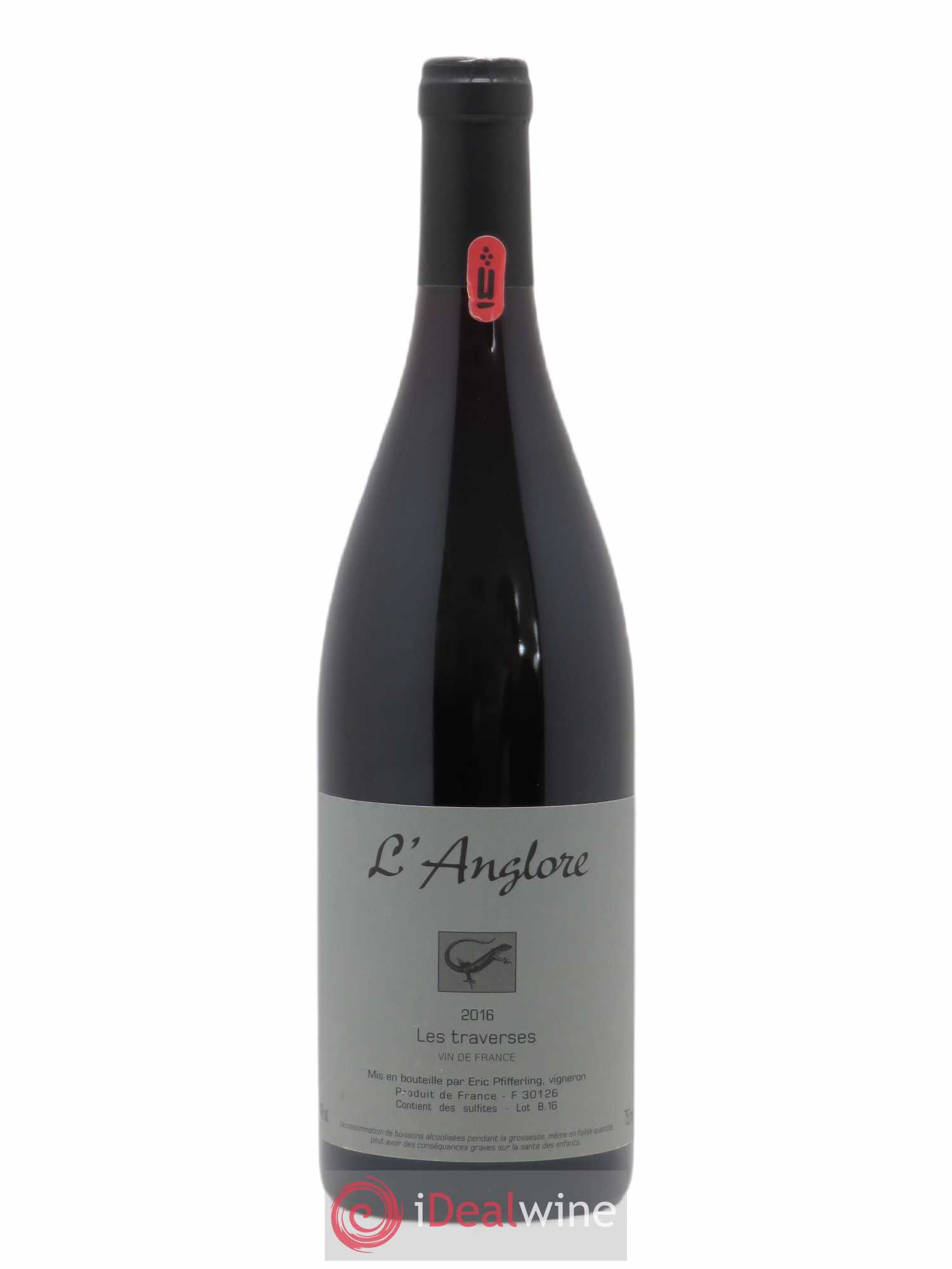 Vin de France Les Traverses L'Anglore 2016 - Lot de 1 bouteille - 0