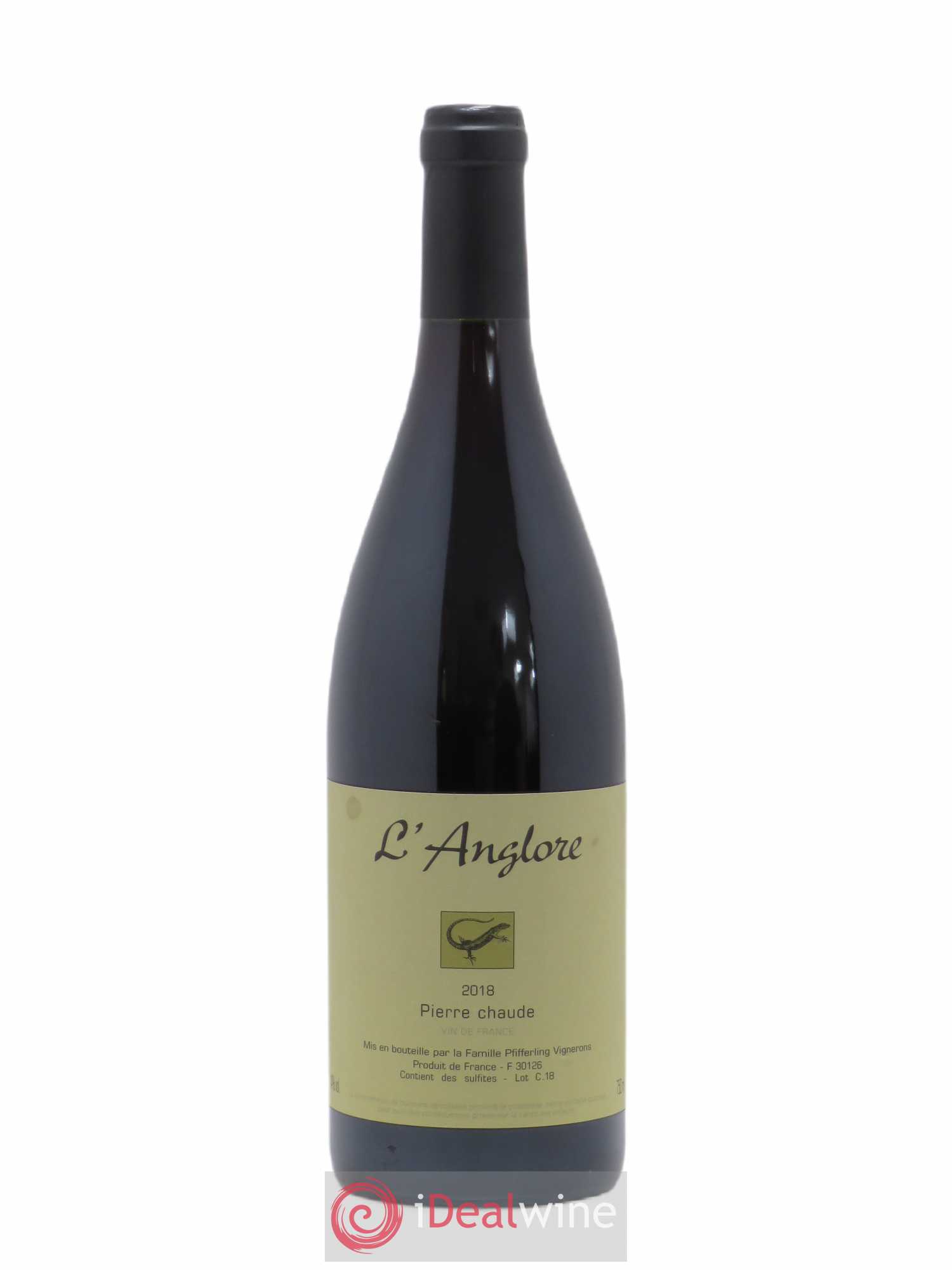 Vin de France Pierre chaude L'Anglore 2018 - Lot de 1 bouteille - 0