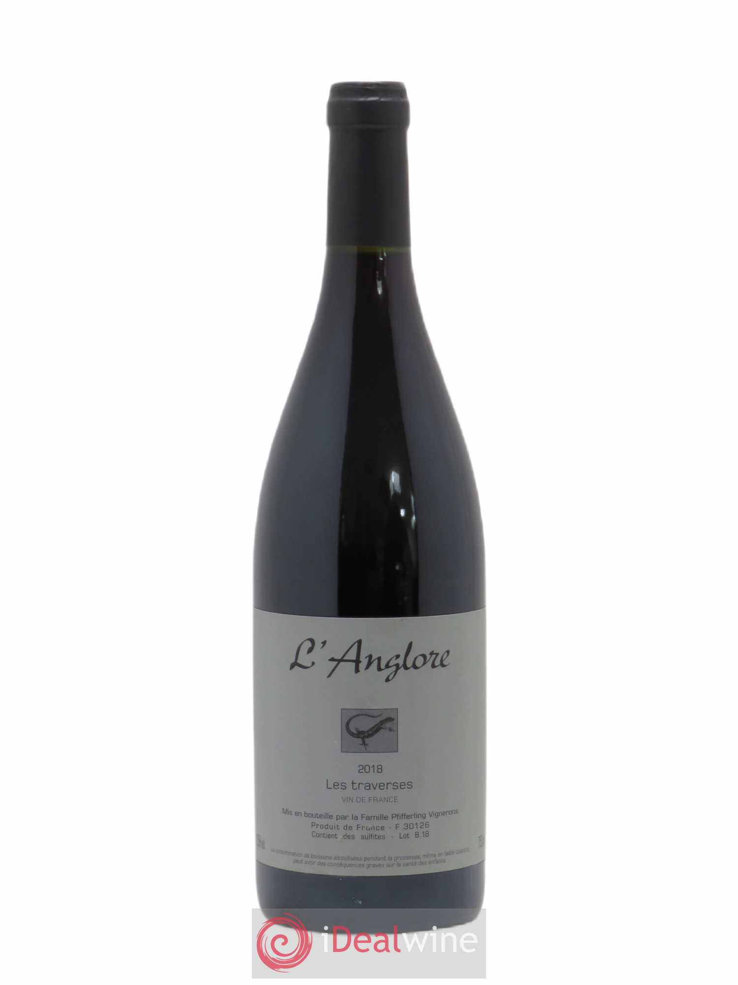 Vin de France Les Traverses L'Anglore 2018 - Lot de 1 bouteille - 0