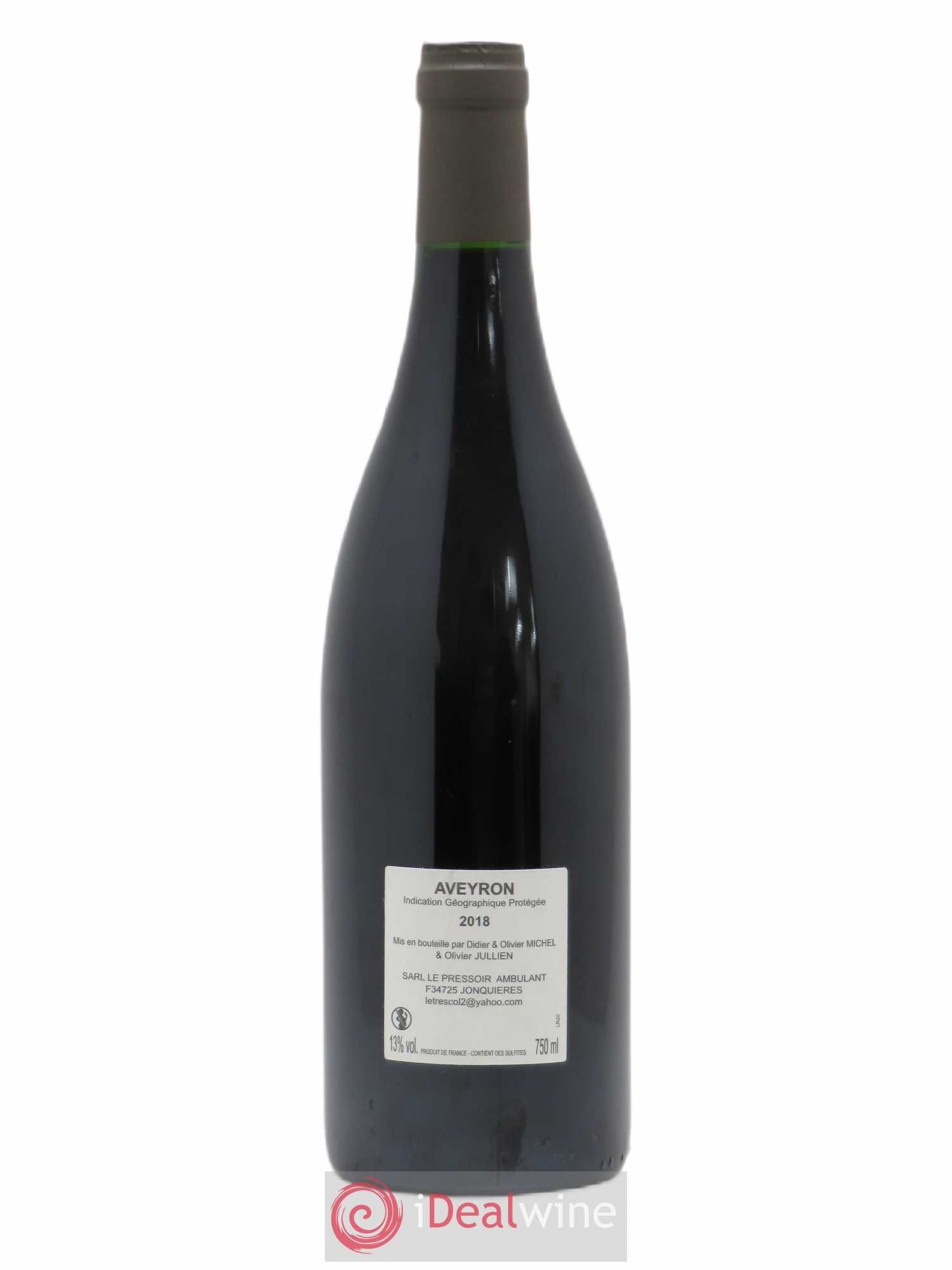 Aveyron Mas Jullien Le Trescol Olivier Jullien 2018 - Lot de 1 bouteille - 1