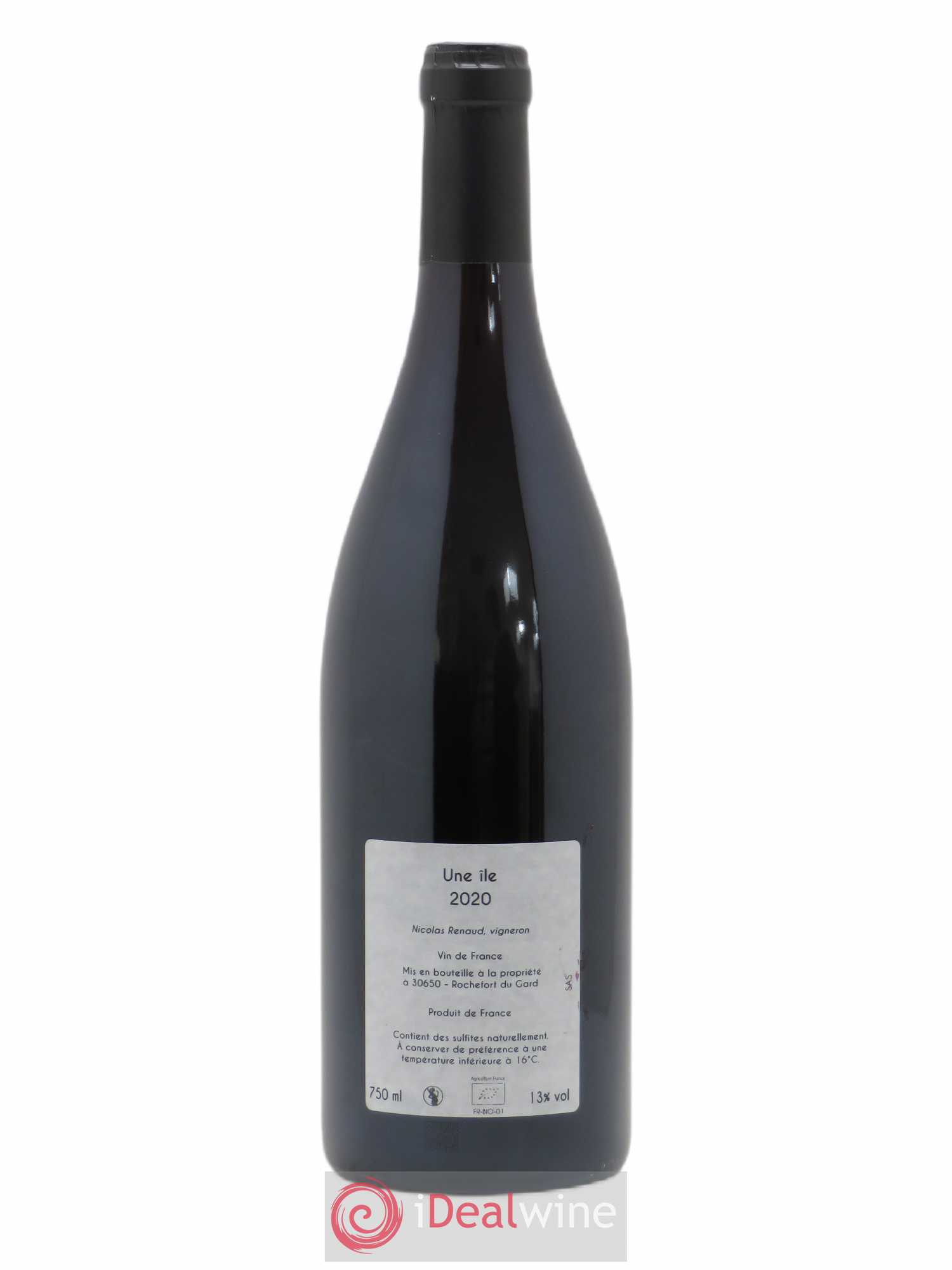 Vin de France Une Ile Clos des Grillons 2020 - Lot de 1 bouteille - 1
