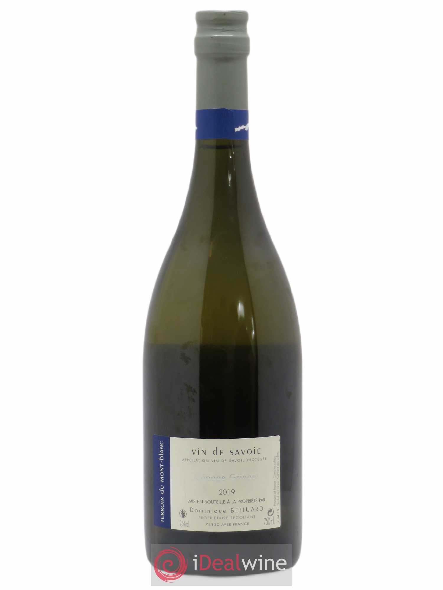 Vin de Savoie Pur Jus 100% Domaine Belluard 2019 - Lot de 1 bouteille - 1