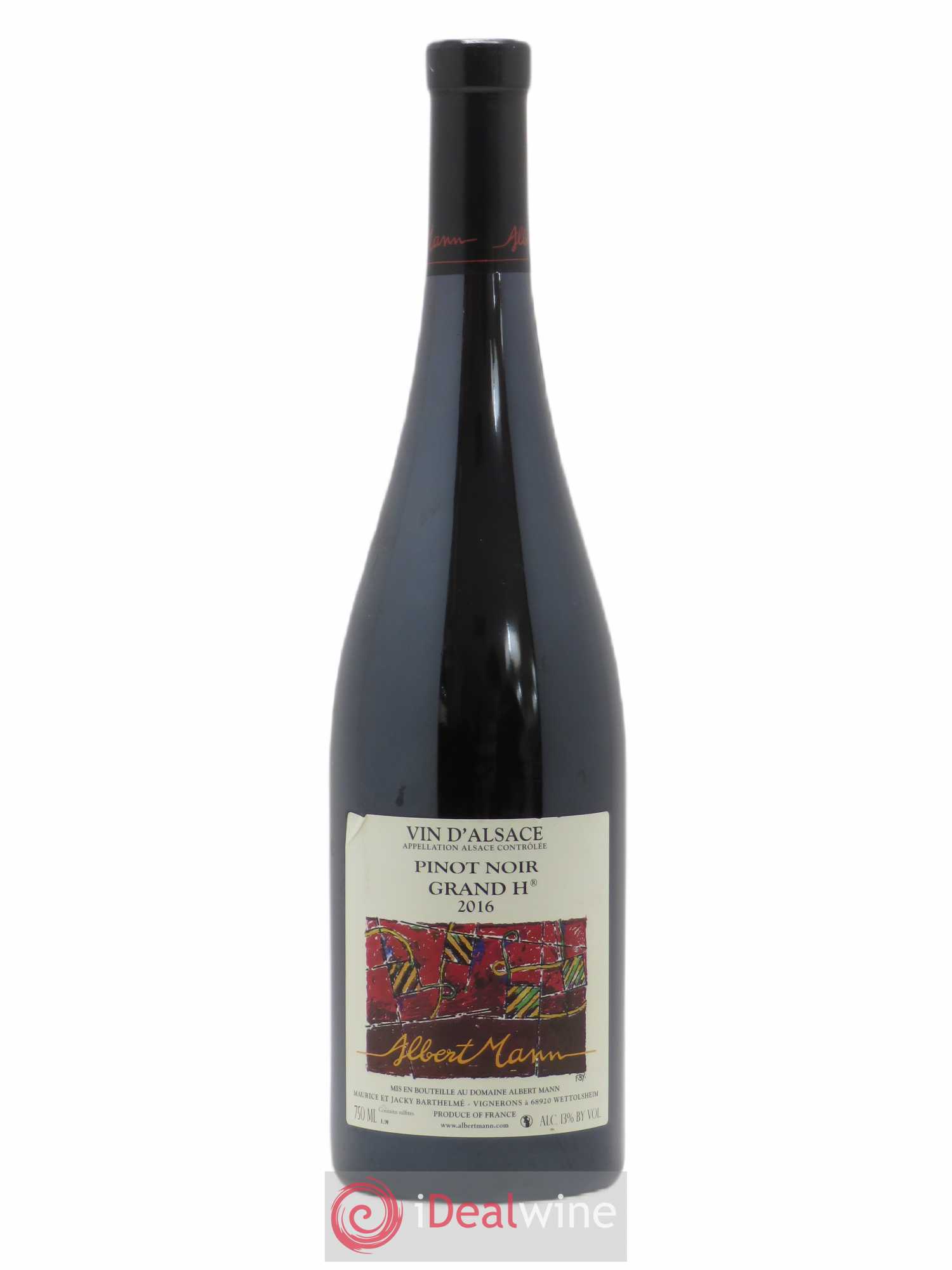 Alsace Pinot Noir Grand Cru Hengst Grand H Albert Mann 2016 - Lot de 1 bouteille - 0