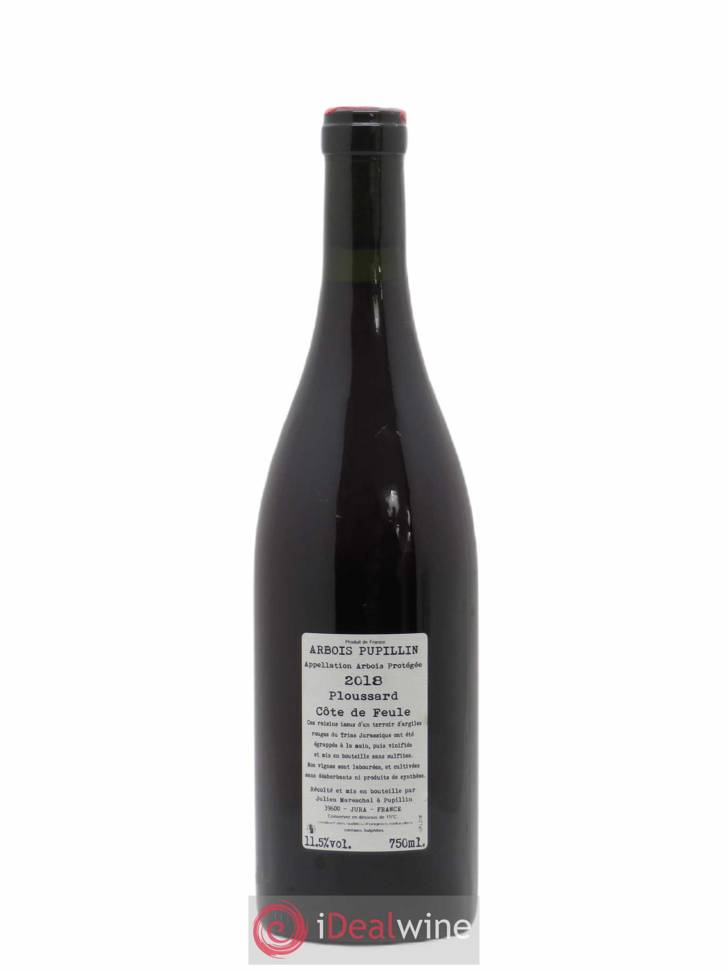 Arbois Pupillin Ploussard Cote de Feule domaine de La Borde 2018 - Posten von 1 Flasche - 1