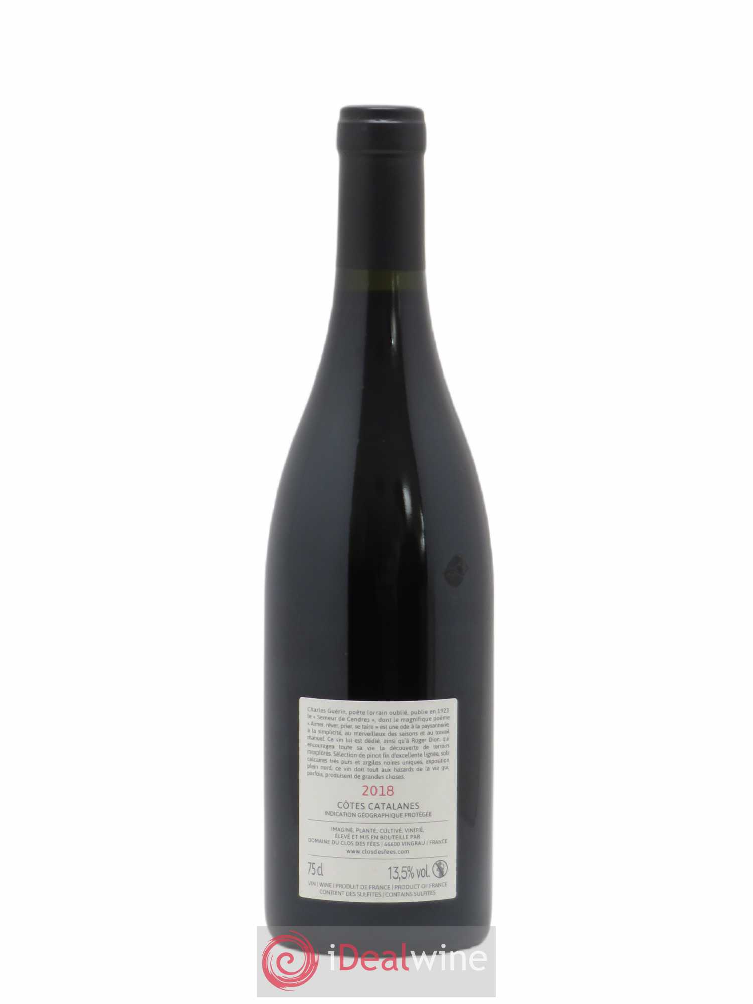 Côtes Catalanes Clos des Fées Aimer Rêver Prier Se taire Hervé Bizeul 2018 - Lot de 1 bouteille - 1