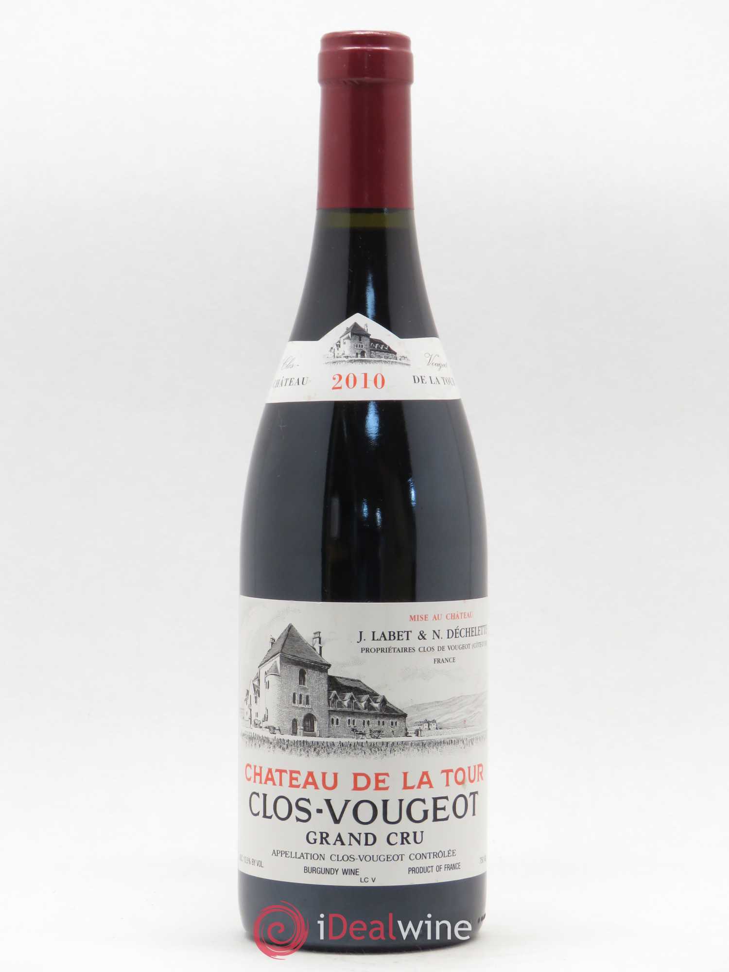 Clos de Vougeot Grand Cru Château de La Tour (sans prix de réserve) 2010 - Lot de 1 bouteille - 0