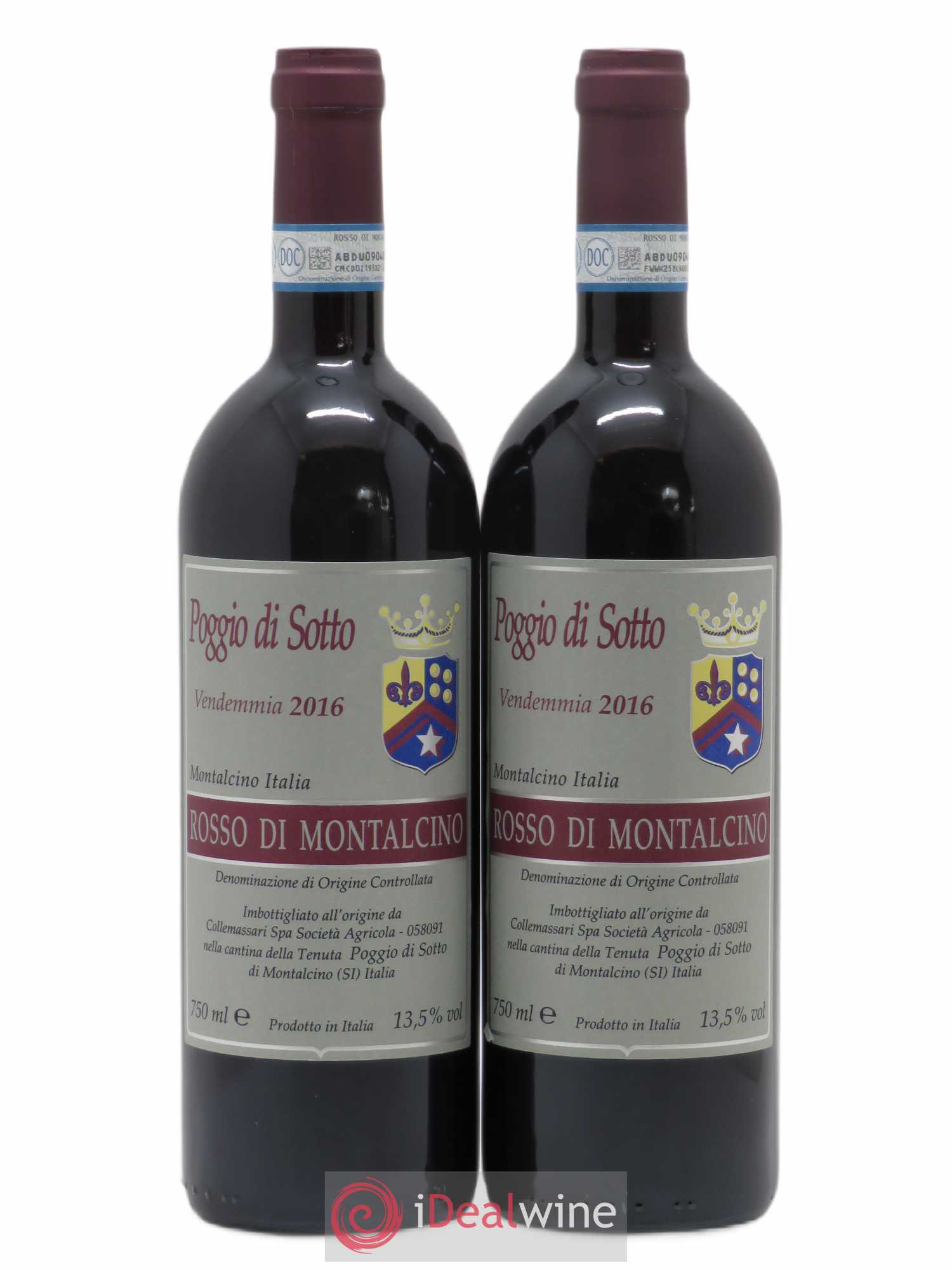 Rosso di Montalcino DOC 2016 - Posten von 2 Flaschen - 0