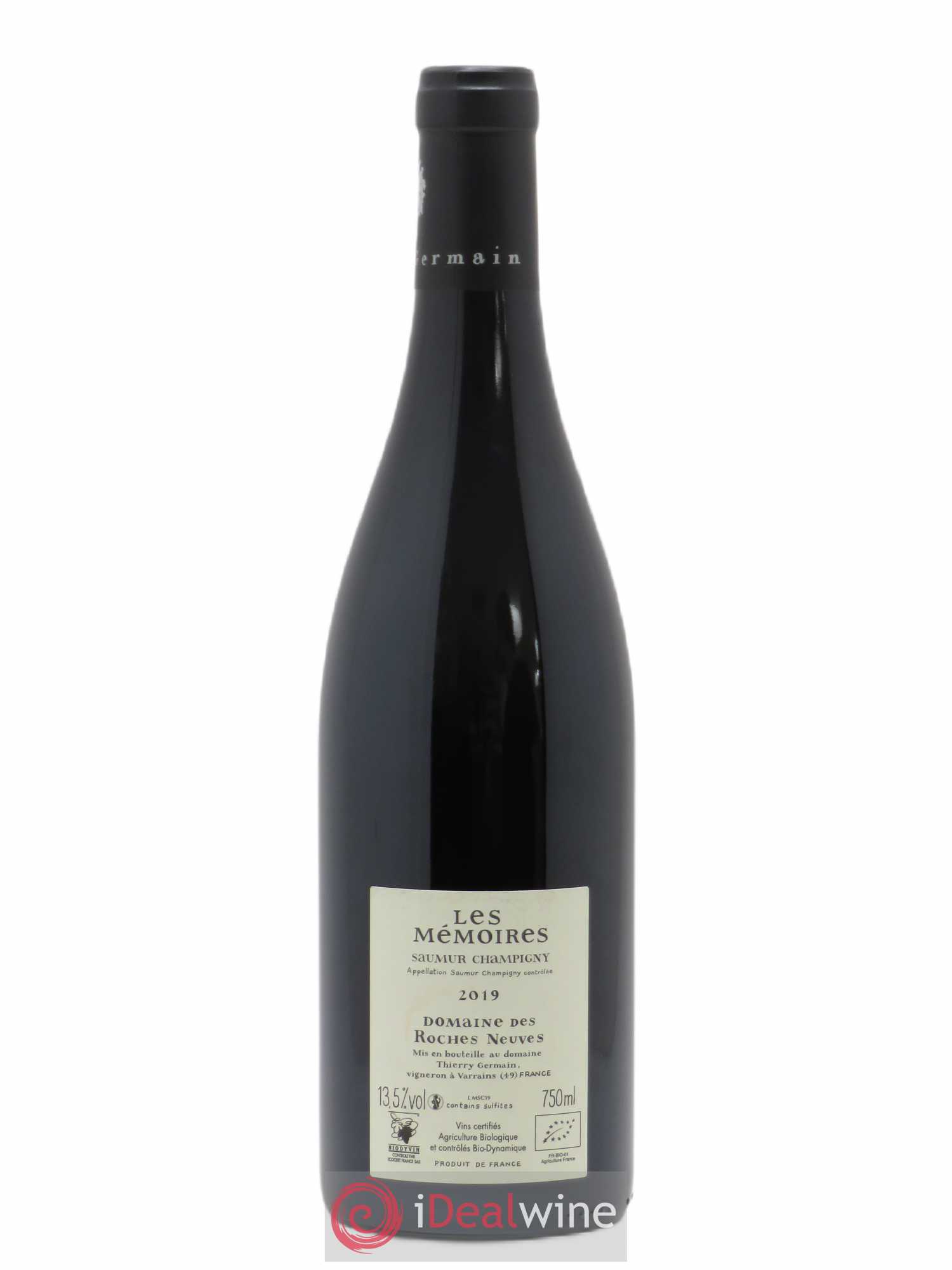 Saumur-Champigny Les Mémoires Domaine des Roches Neuves - Thierry Germain 2019 - Posten von 1 Flasche - 1