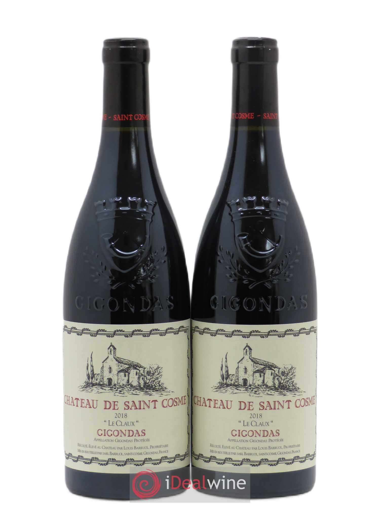 Gigondas Le Claux Saint Cosme 2018 - Lot de 2 bouteilles - 0