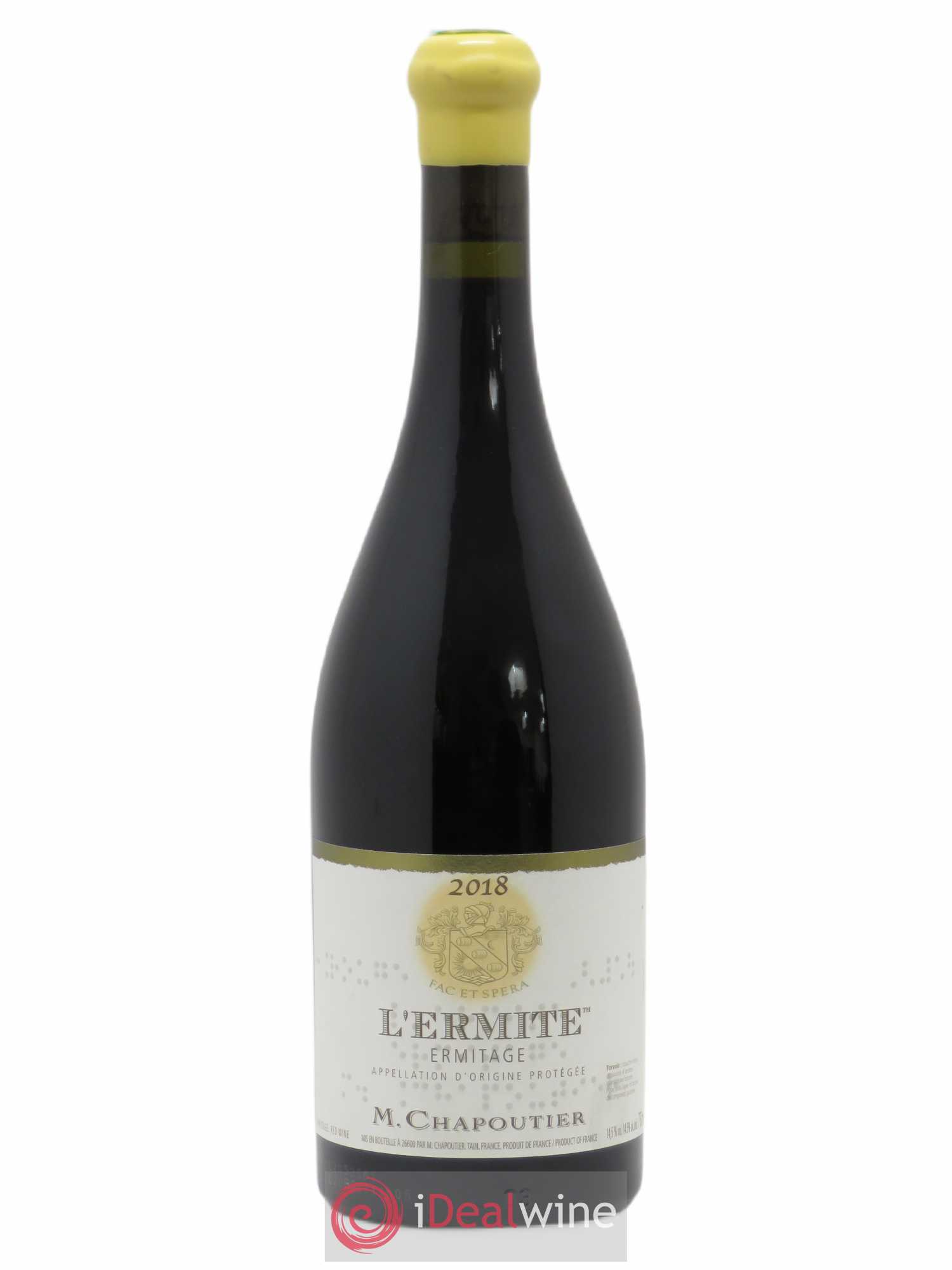 Hermitage Ermitage l'Ermite Chapoutier 2018 - Lot de 1 bouteille - 0